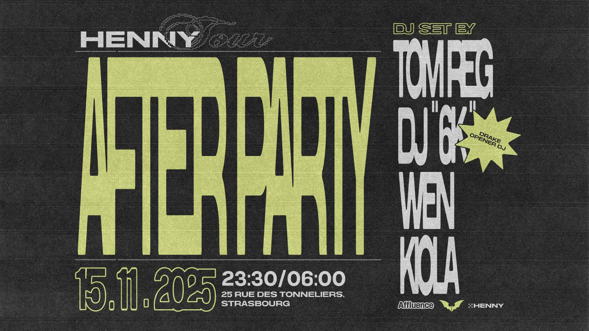 Henny Pop Up After Party Cover