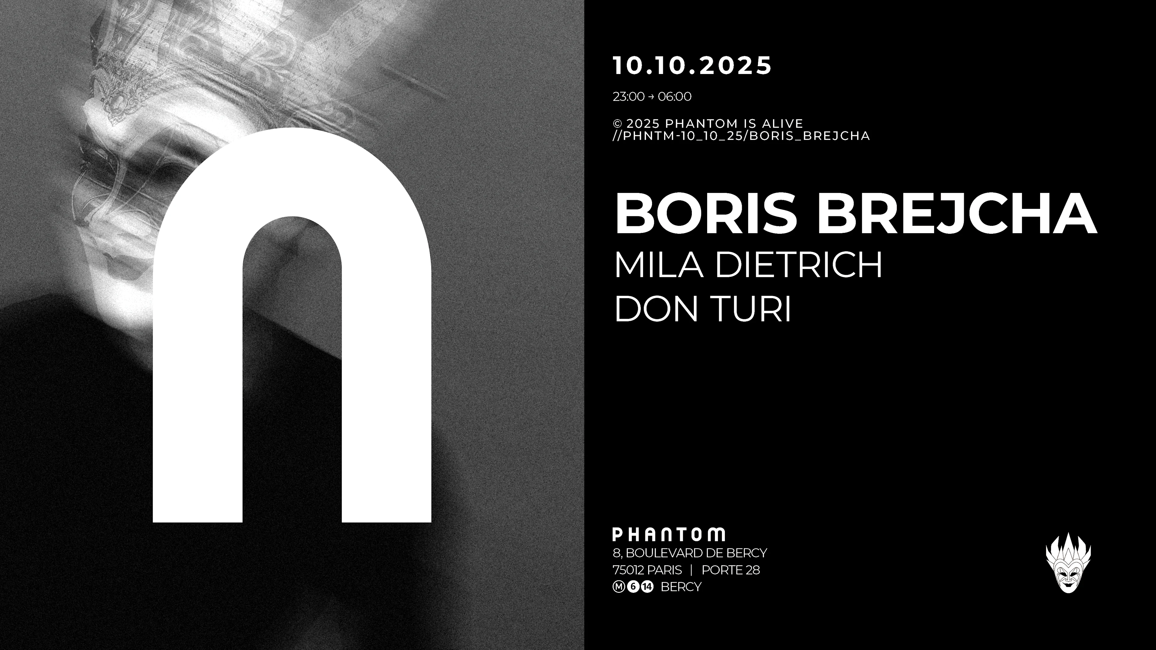 Phantom : Boris Brejcha Cover