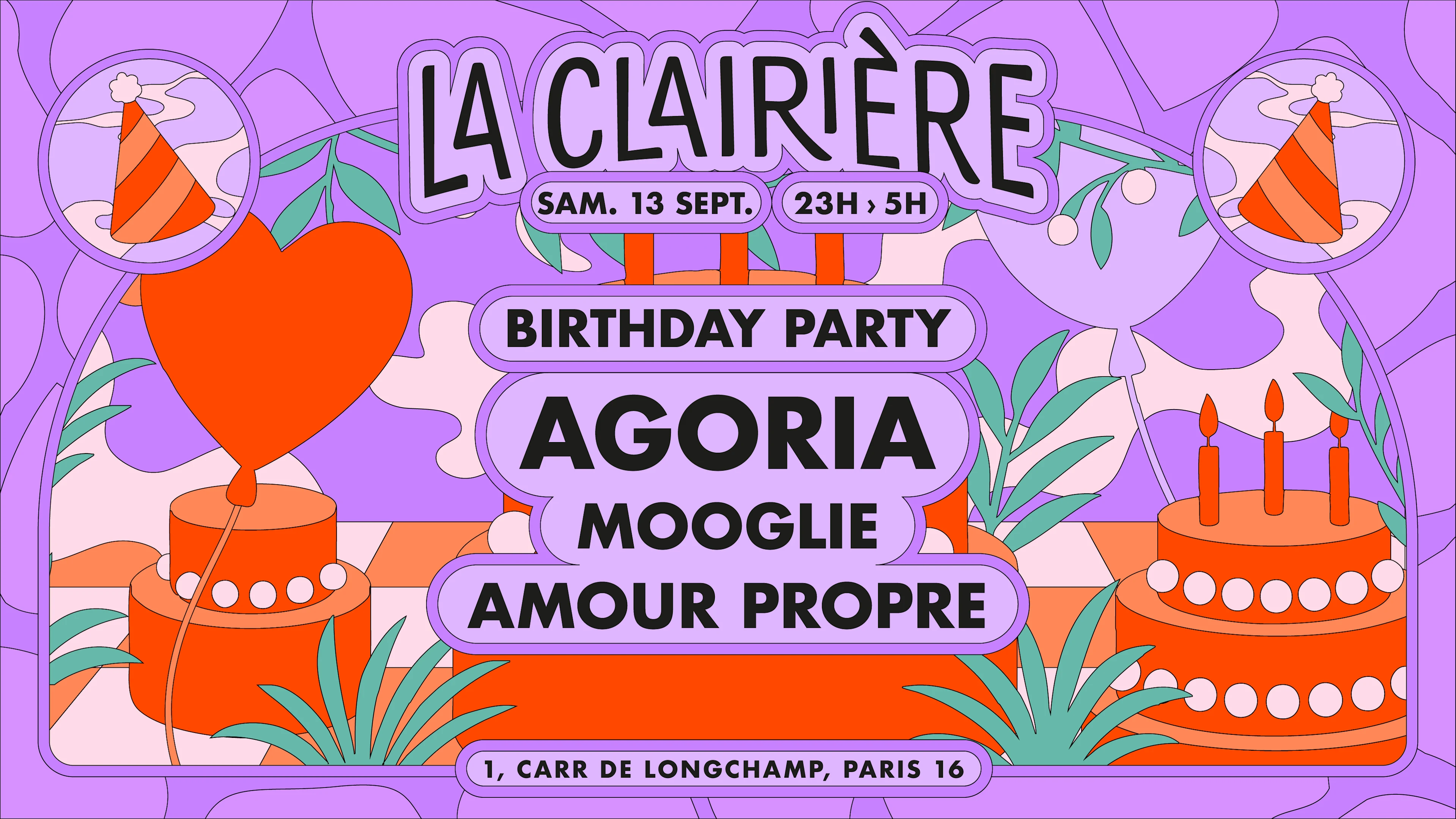 La Clairière Birthday Party : Agoria, Mooglie, Amour Propre Cover