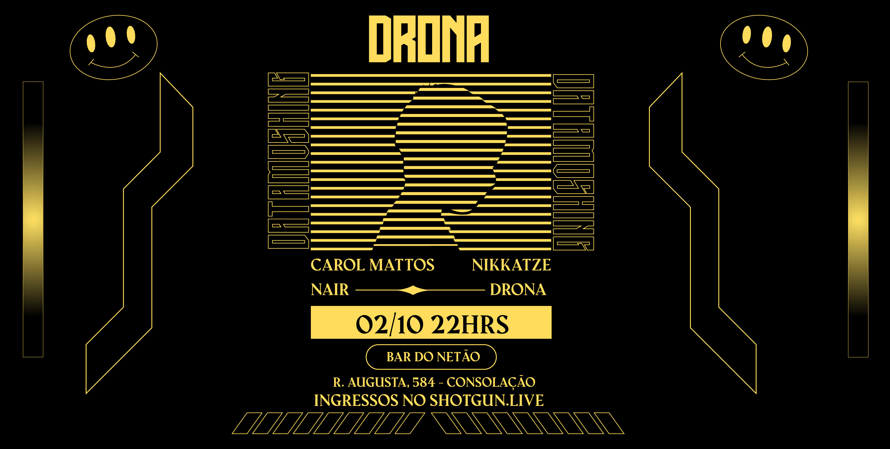 Drona Datamoshing Convida Carol Mattos/ Nikkatze/ Nair Cover