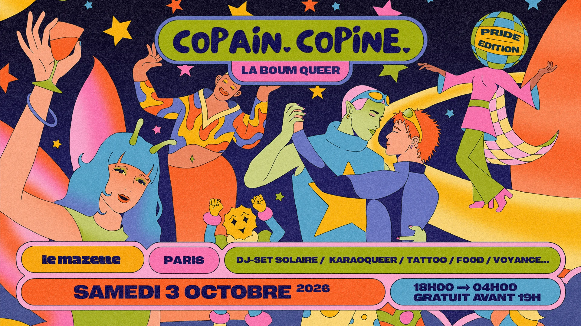 Copain-Copine, Boum Queer : Pride Edition ! Cover