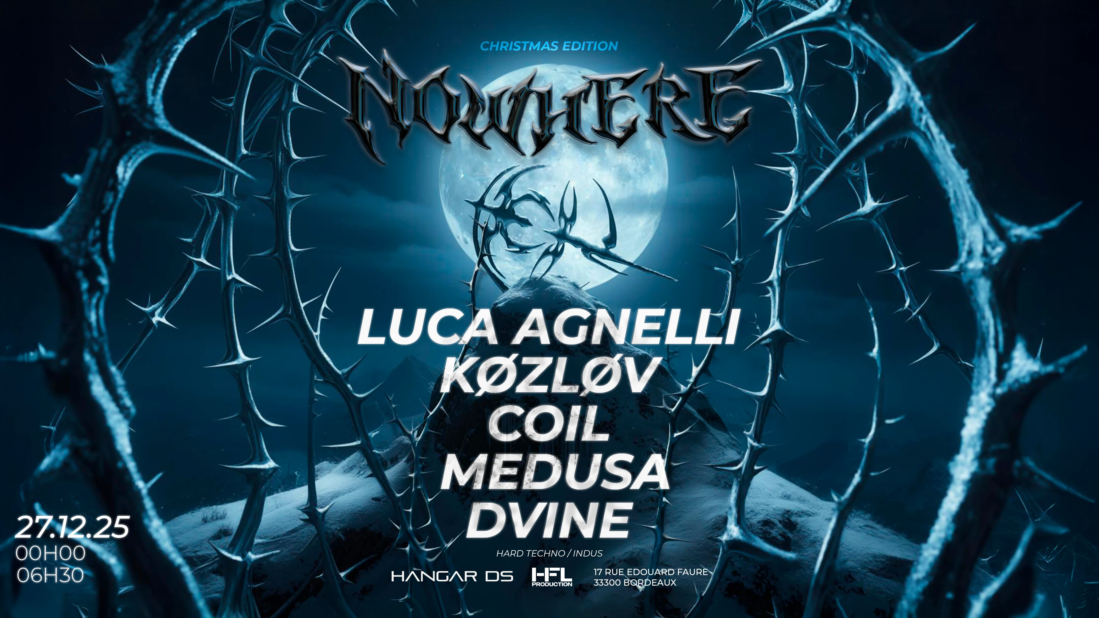 Nowhere : Christmas Edition // Luca Agnelli - Køzløv - Coil Cover