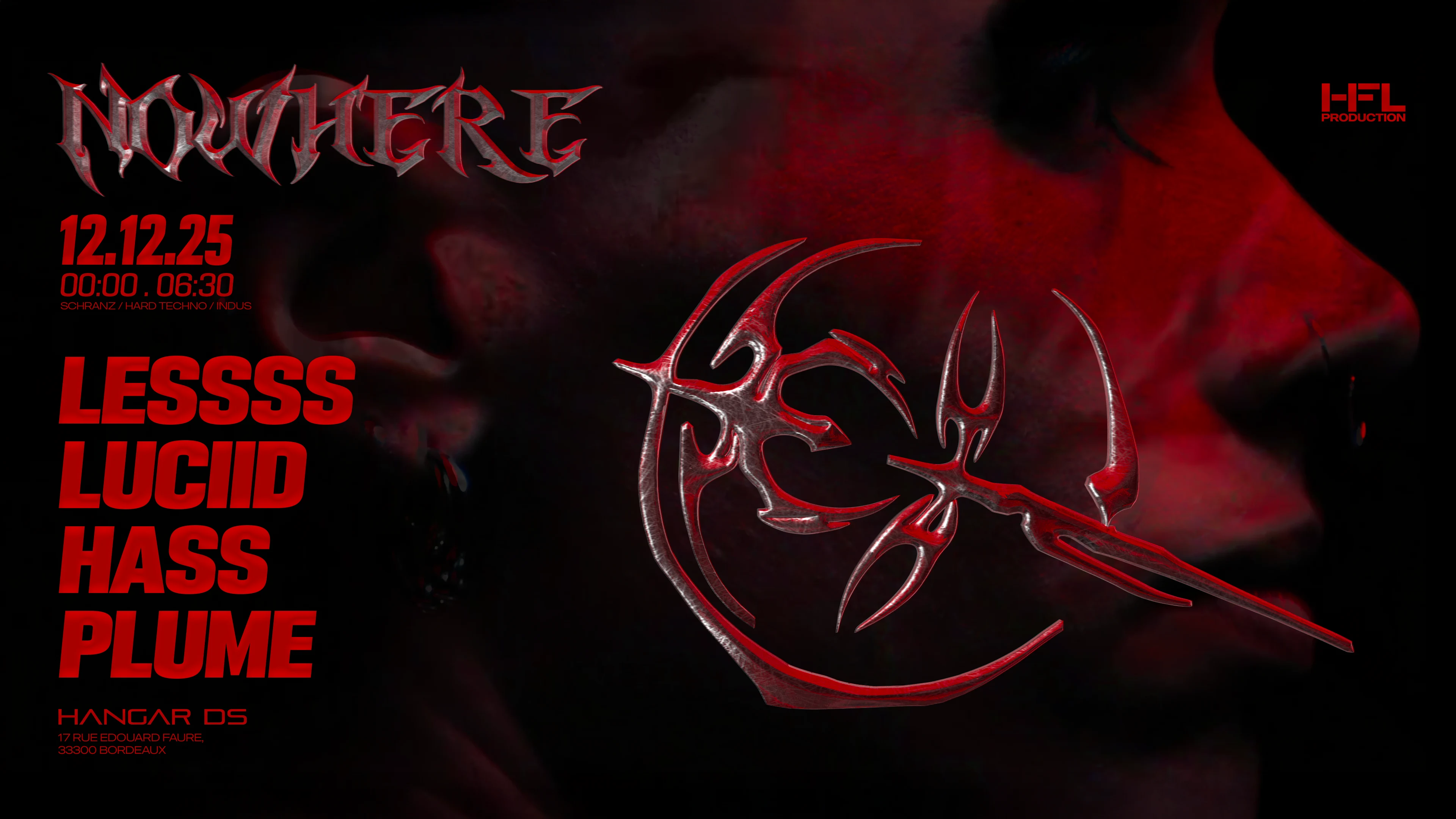 Nowhere // Lessss - Luciid - Hass - Plume Cover