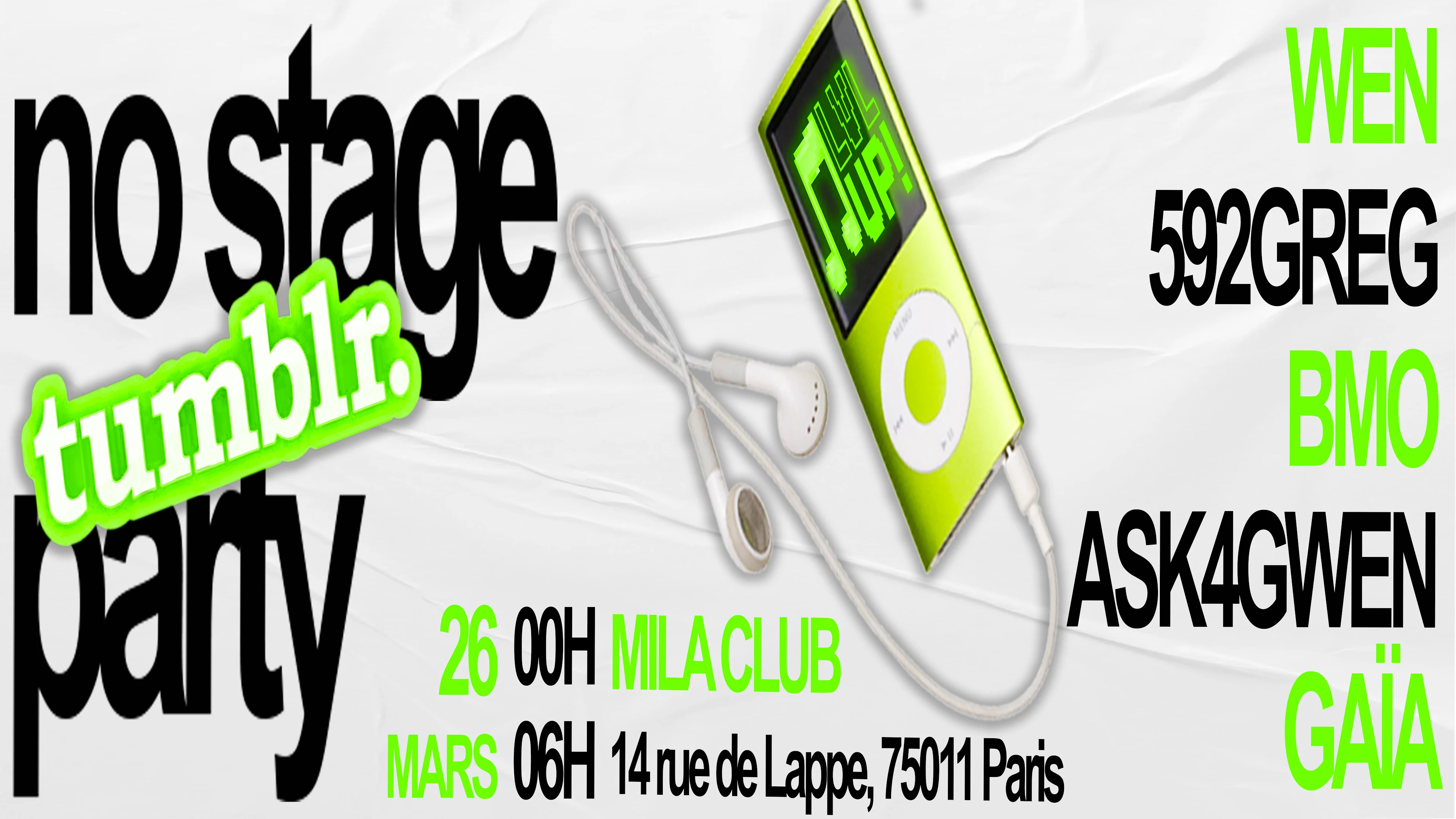 No Stage Tumblr Party Cover