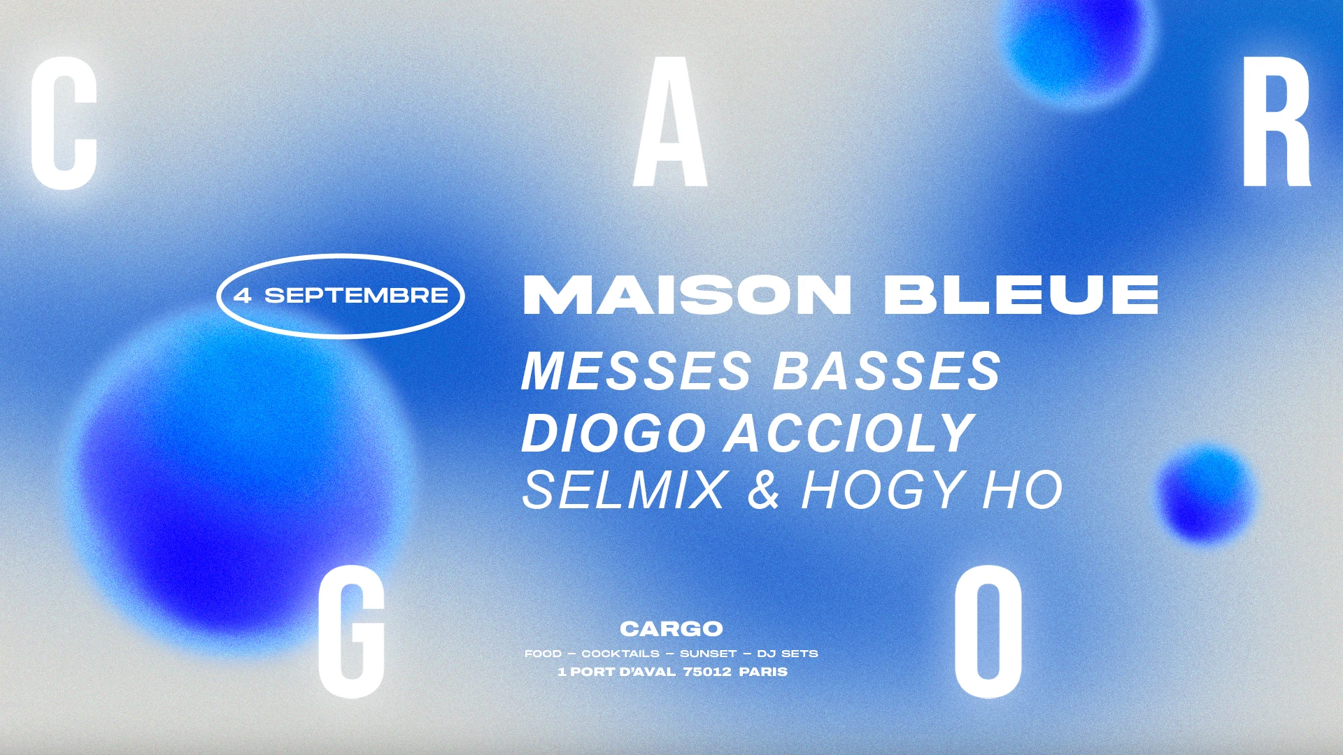 Cargo | Maison Bleue X Messes Basses, Diogo Accioly & More Cover
