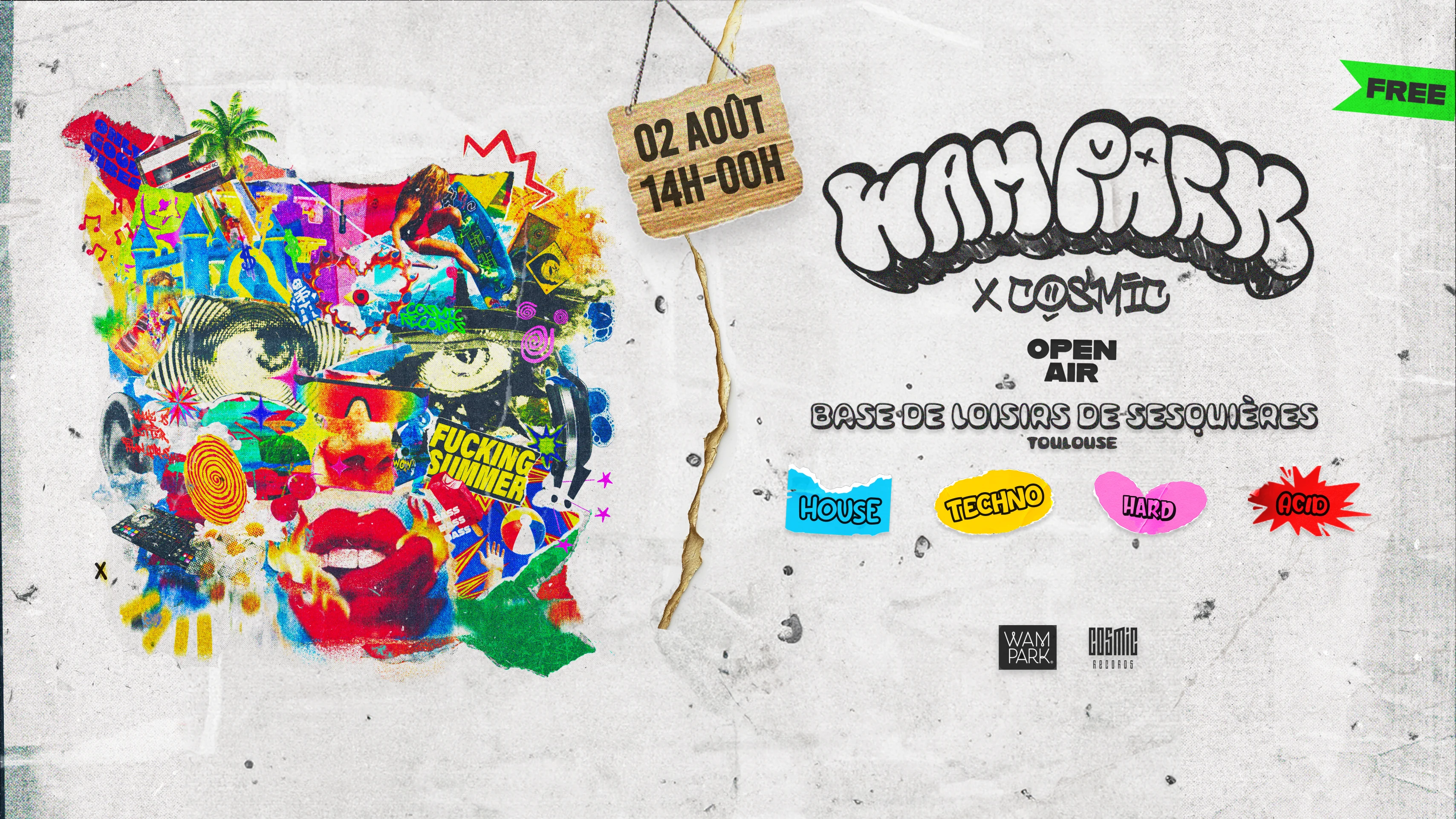 Open Air : Cosmic X Wam Park - House To Hardtechno - Gratuit Cover