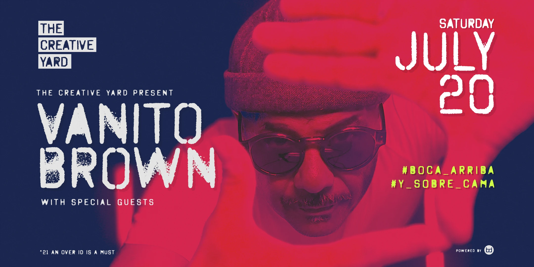 Vanito Brown Concert #Boca_Arriba_Y_Sobre_Cama Cover