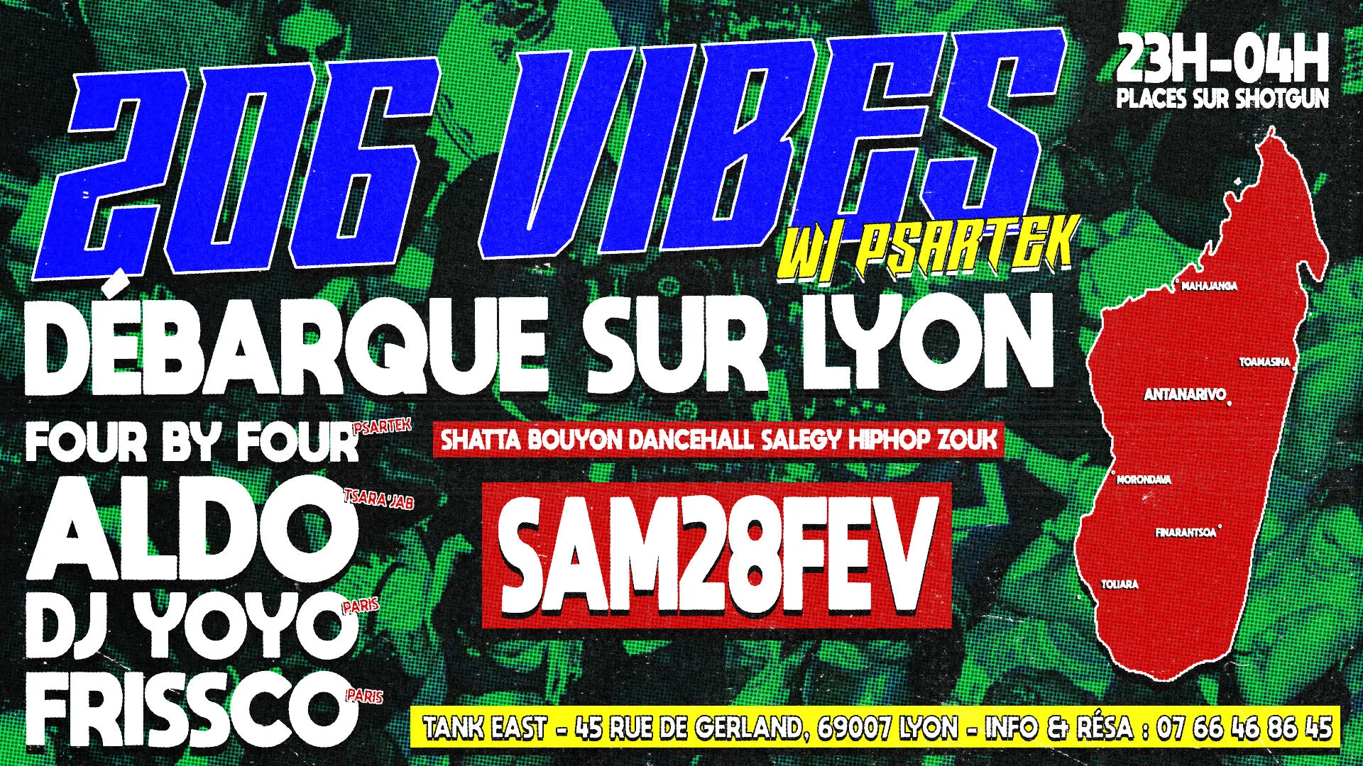 206 Vibes Débarque À Lyon : Shatta, Bouyon, Salegy & + Cover