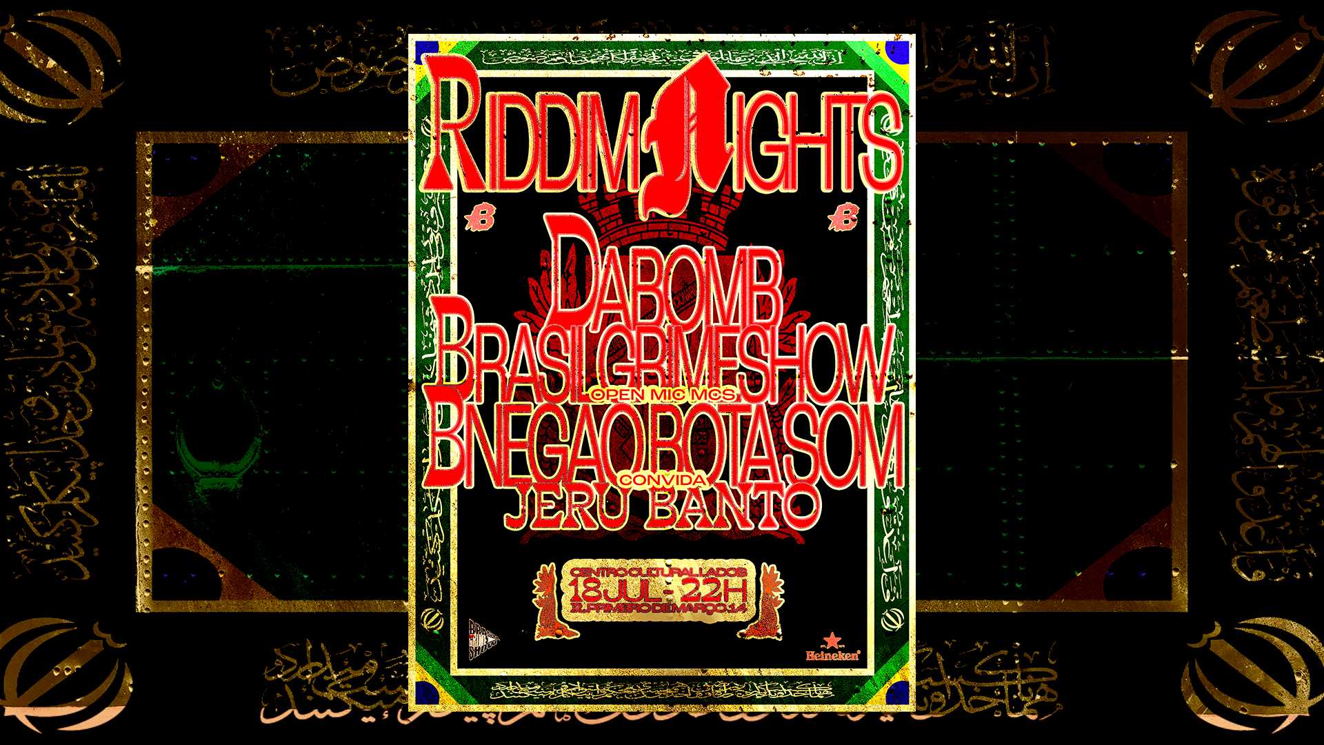 Riddim Nights [Bnegao+Brasil Grime Show+Dabomb+Jeru Banto] Cover