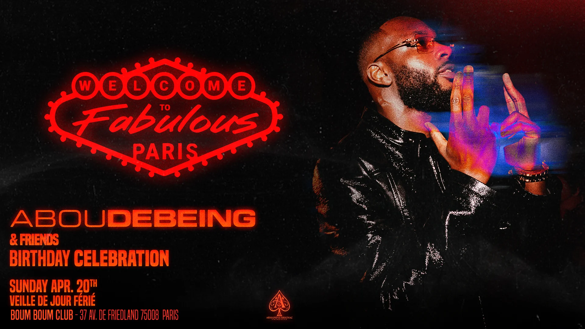 Abou Debeing Live Fabulous Paris - Sunday 20th @Boum Boum Cover