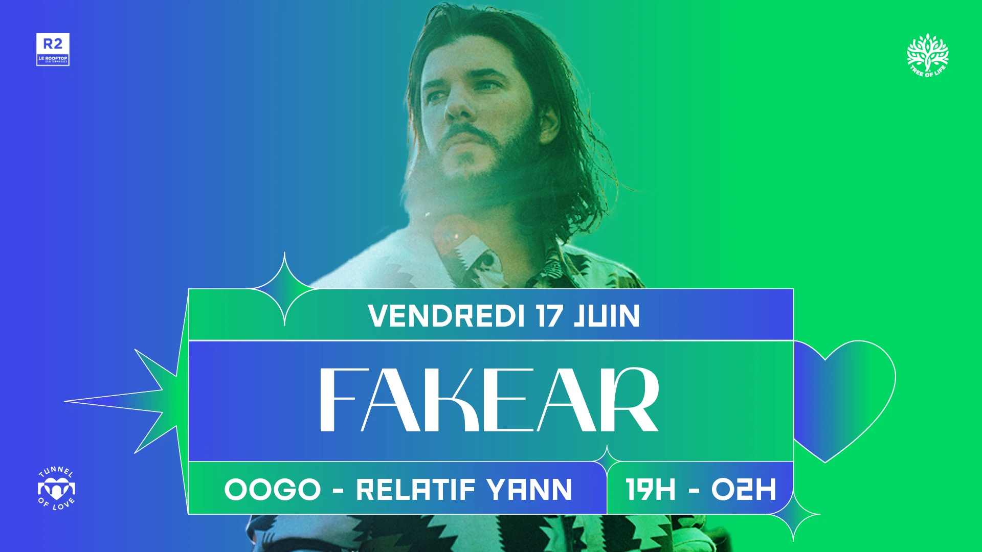 R2 Rooftop X Tunnel Of Love : Fakear Cover