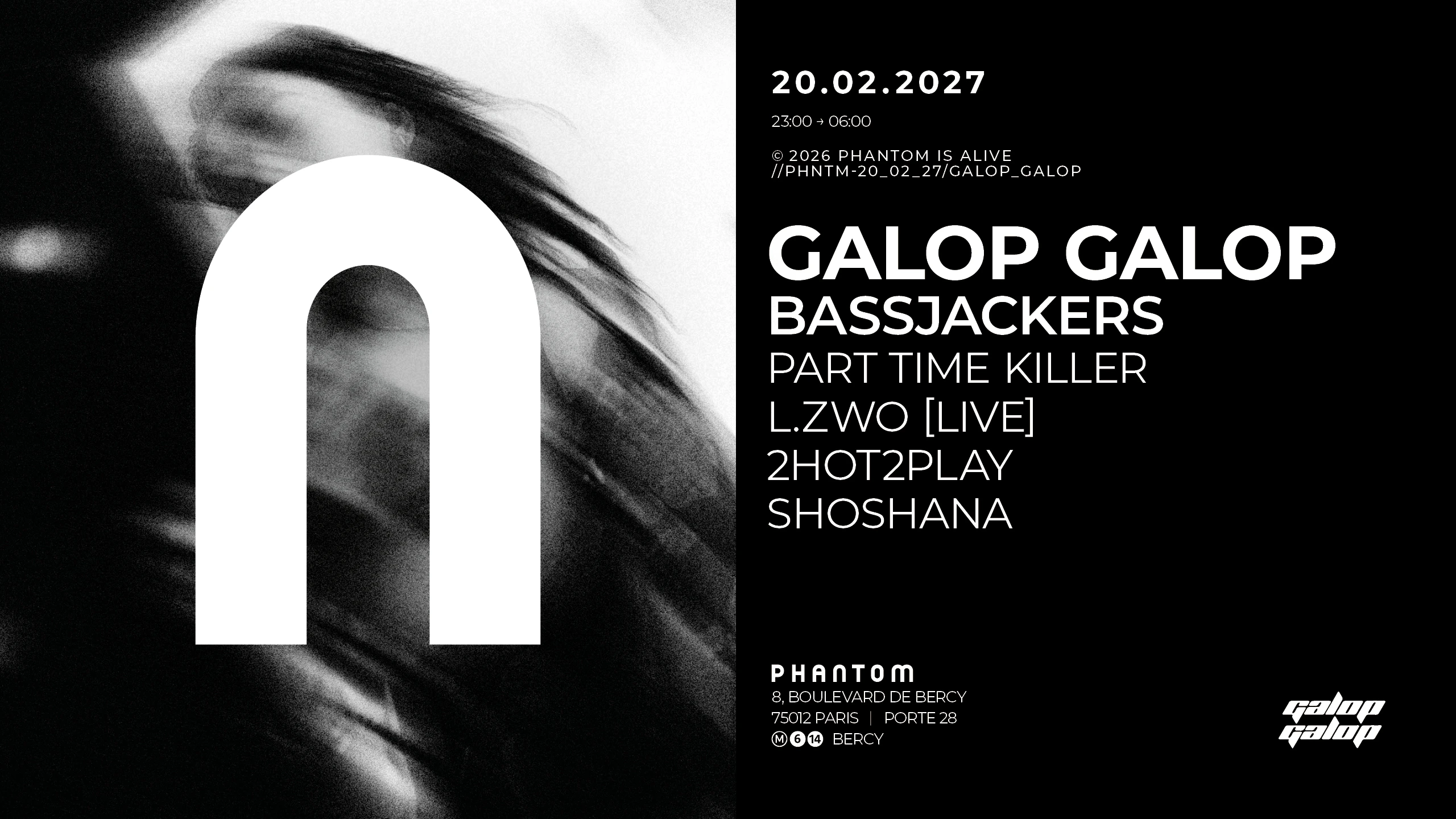 Phantom X Galop Galop : Bassjackers, Part Time Killer Cover
