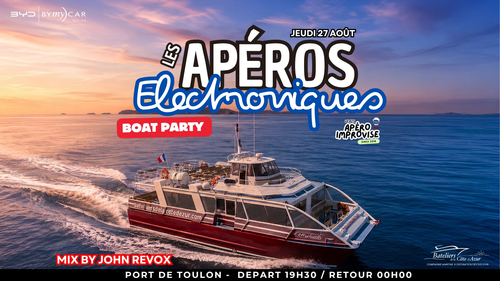 Les Apéros Électroniques Boat Party Cover