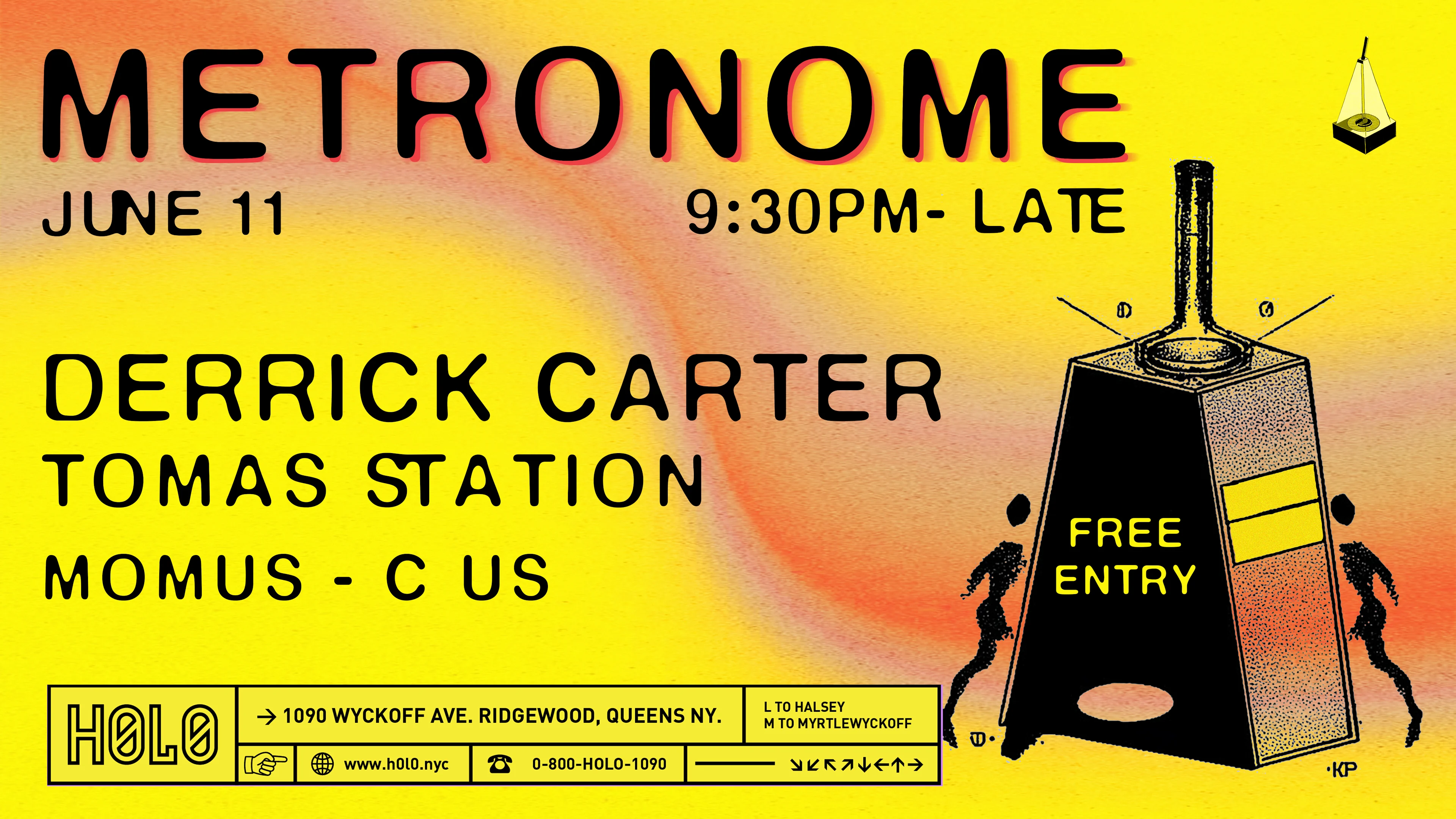 Metronome Presents Derrick Carter @ H0l0 Cover