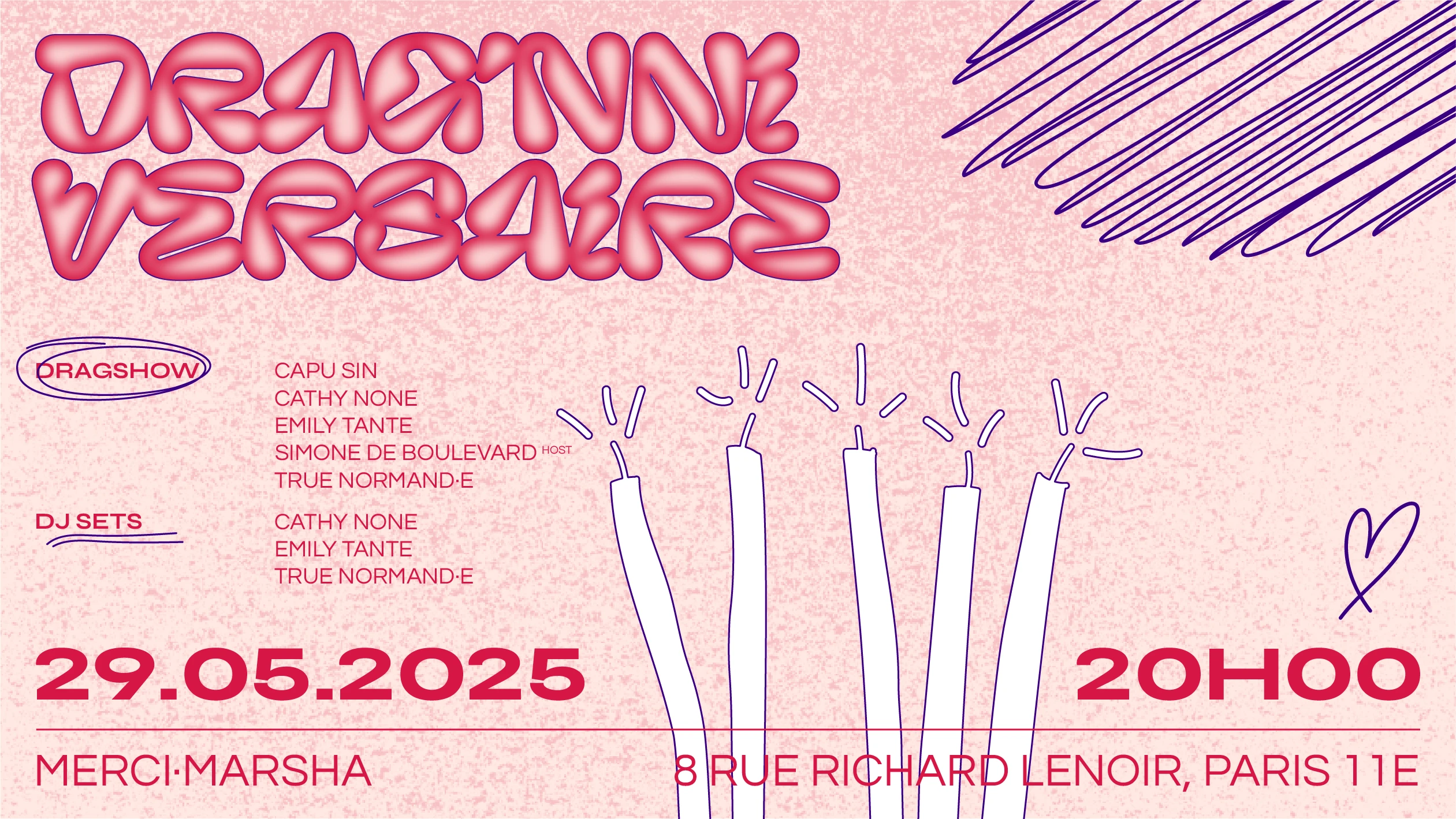 Soirée Drag'nniversaire Cover