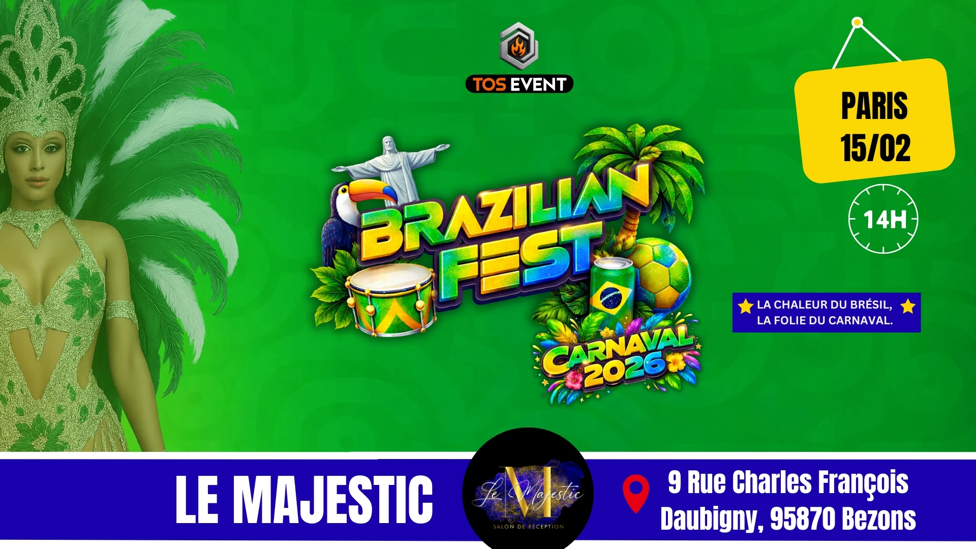 Brazilian Fest Carnaval 2026 ( Paris ) Cover