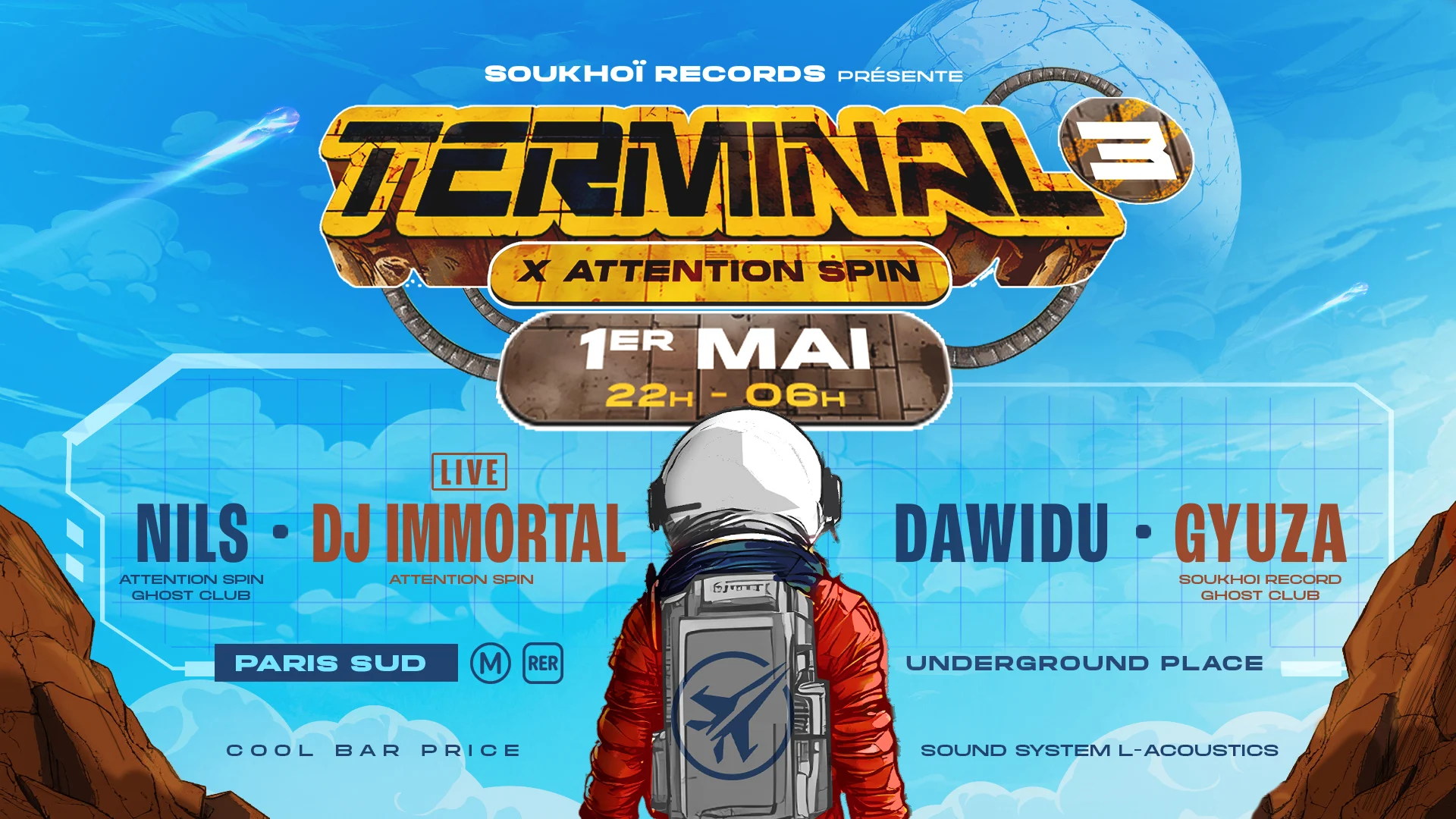 Soukhoi X Attention Spin : Dawidu,Dj Immortal,Nils,Gyuza Cover