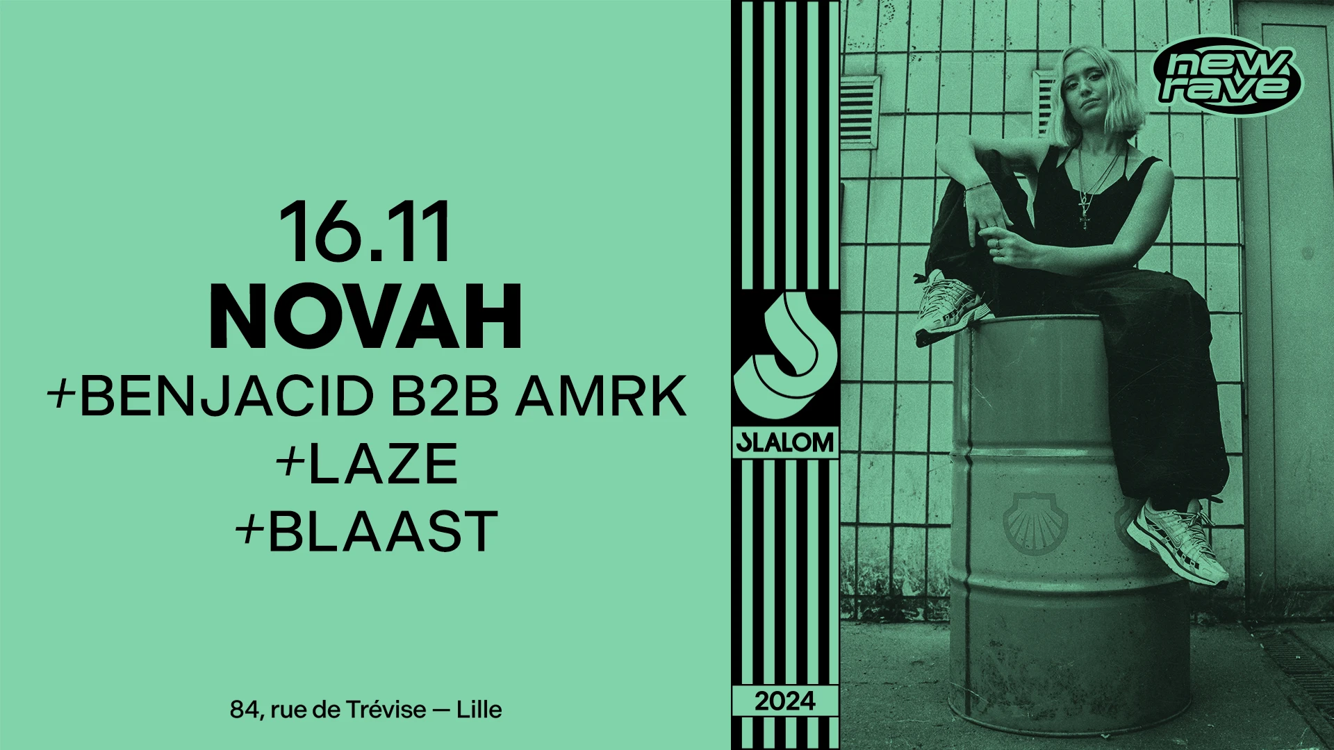 Slalom : Newrave Inv Novah•Benjacid B2b Amrk•Laze [Sold Out] Cover