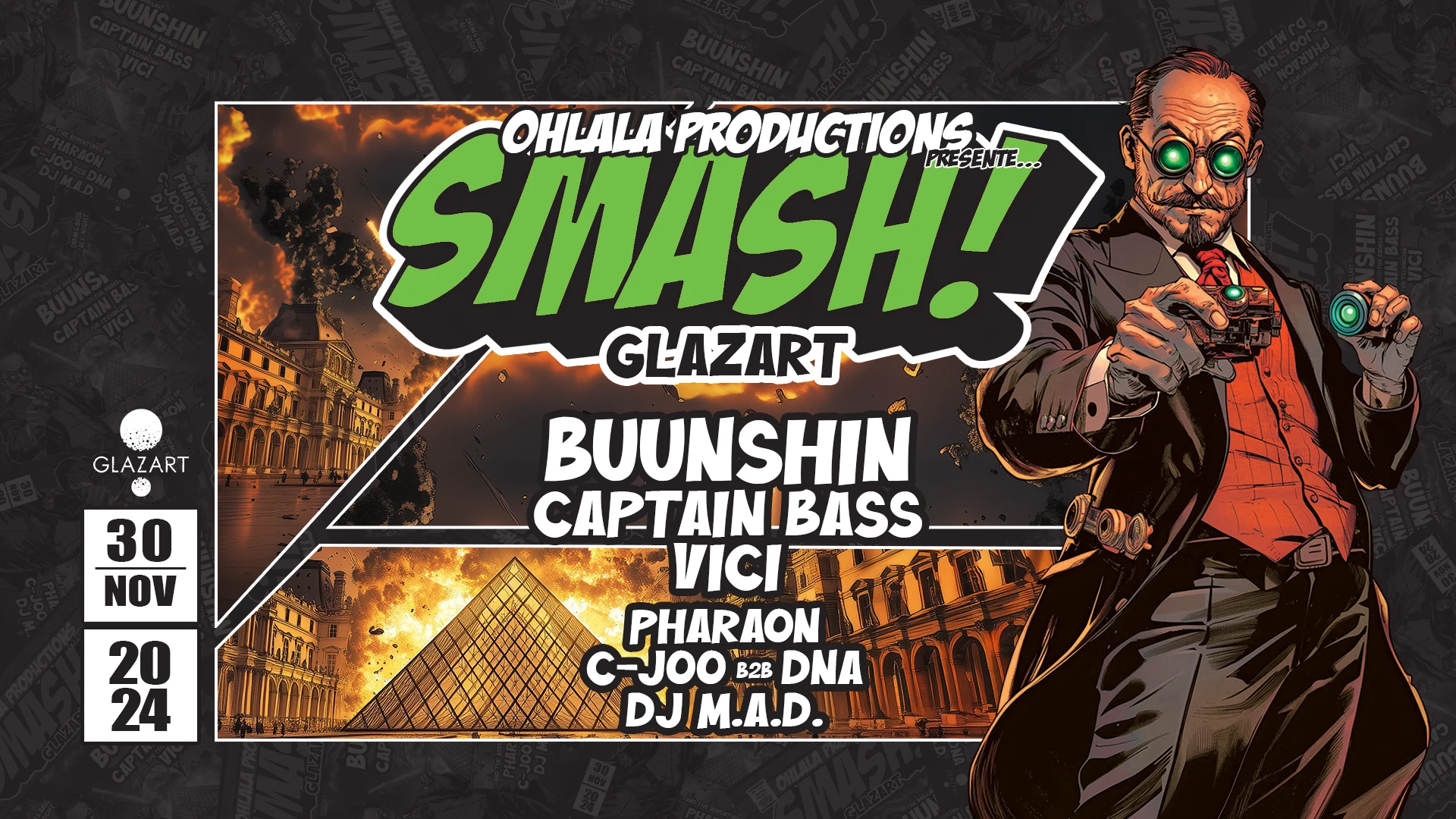 Smash : Buunshin, Captain Bass, Vici, Pharaon & More Cover
