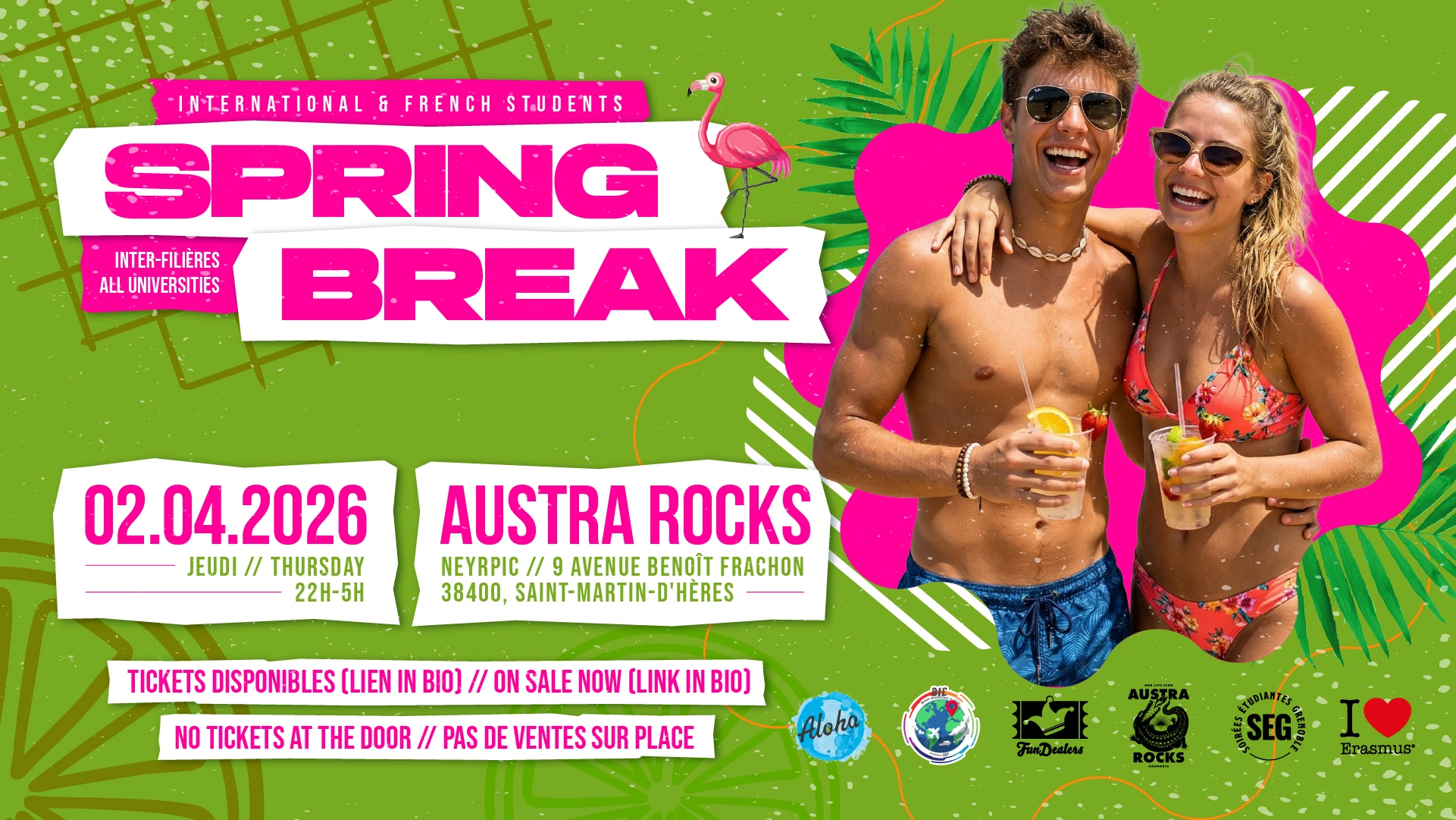Spring Break (International & French Students) @Austra Rocks Cover