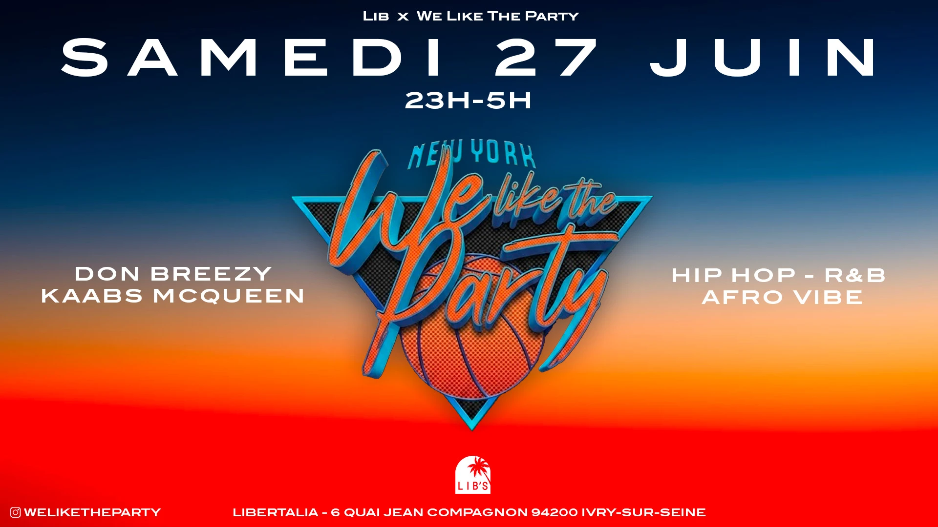 We Like The Party • Samedi 27 Juin Cover