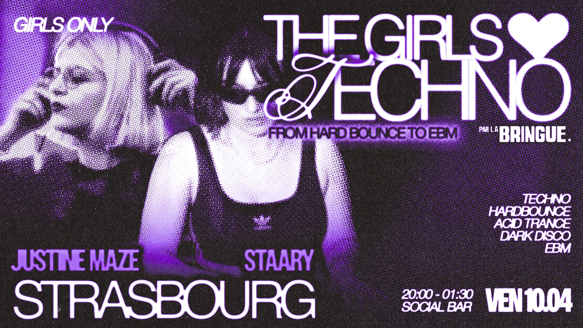 La Bringue - Strasbourg - The Girls Love Techno Cover