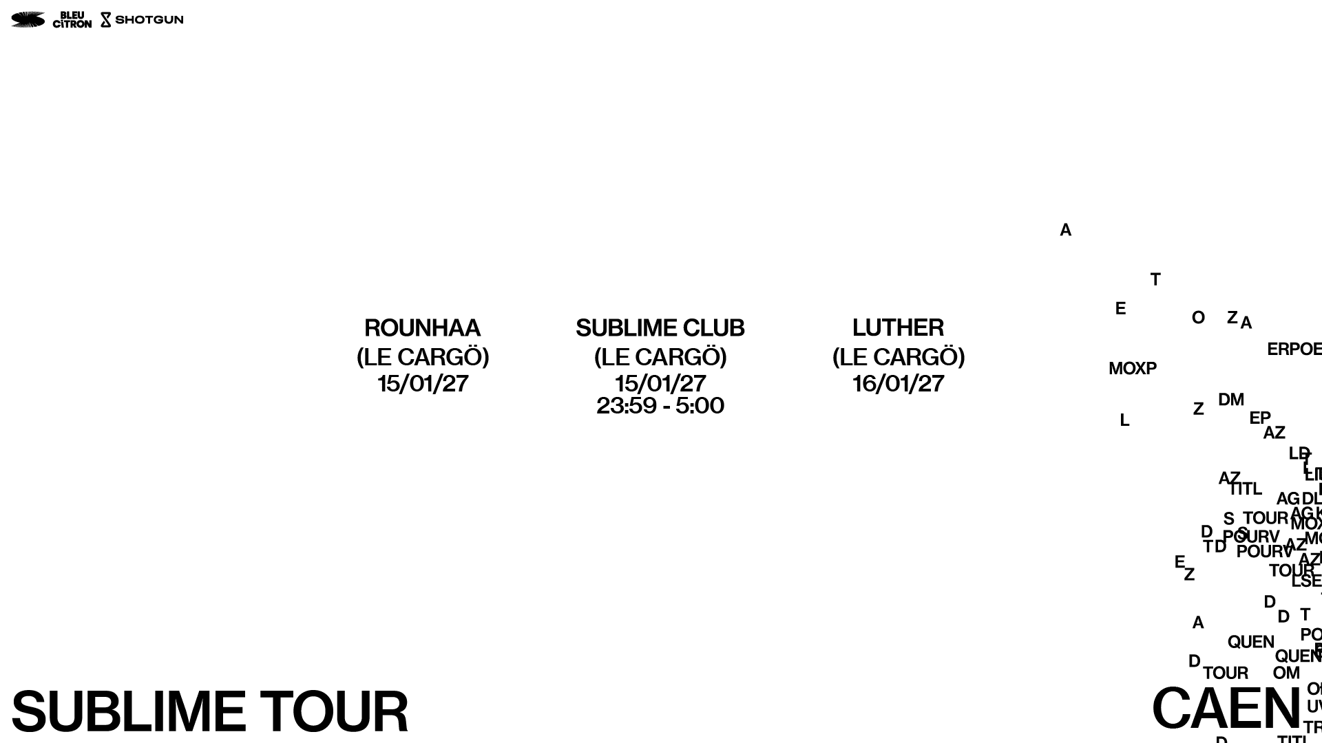 Sublime Tour - Caen - Le Cargö Cover