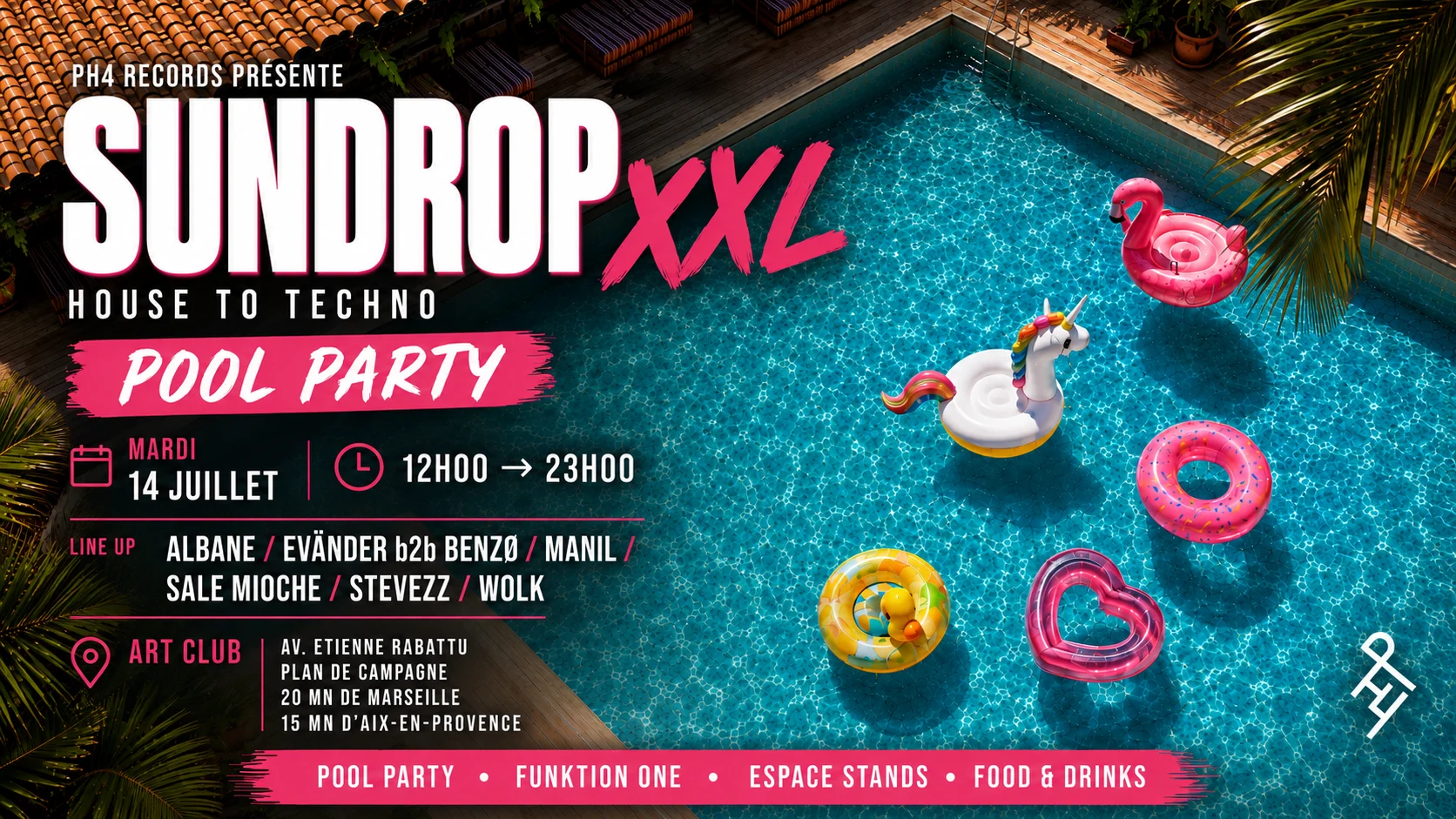 Ph4 Records Présente : Sundrop Xxl — Pool Party Cover