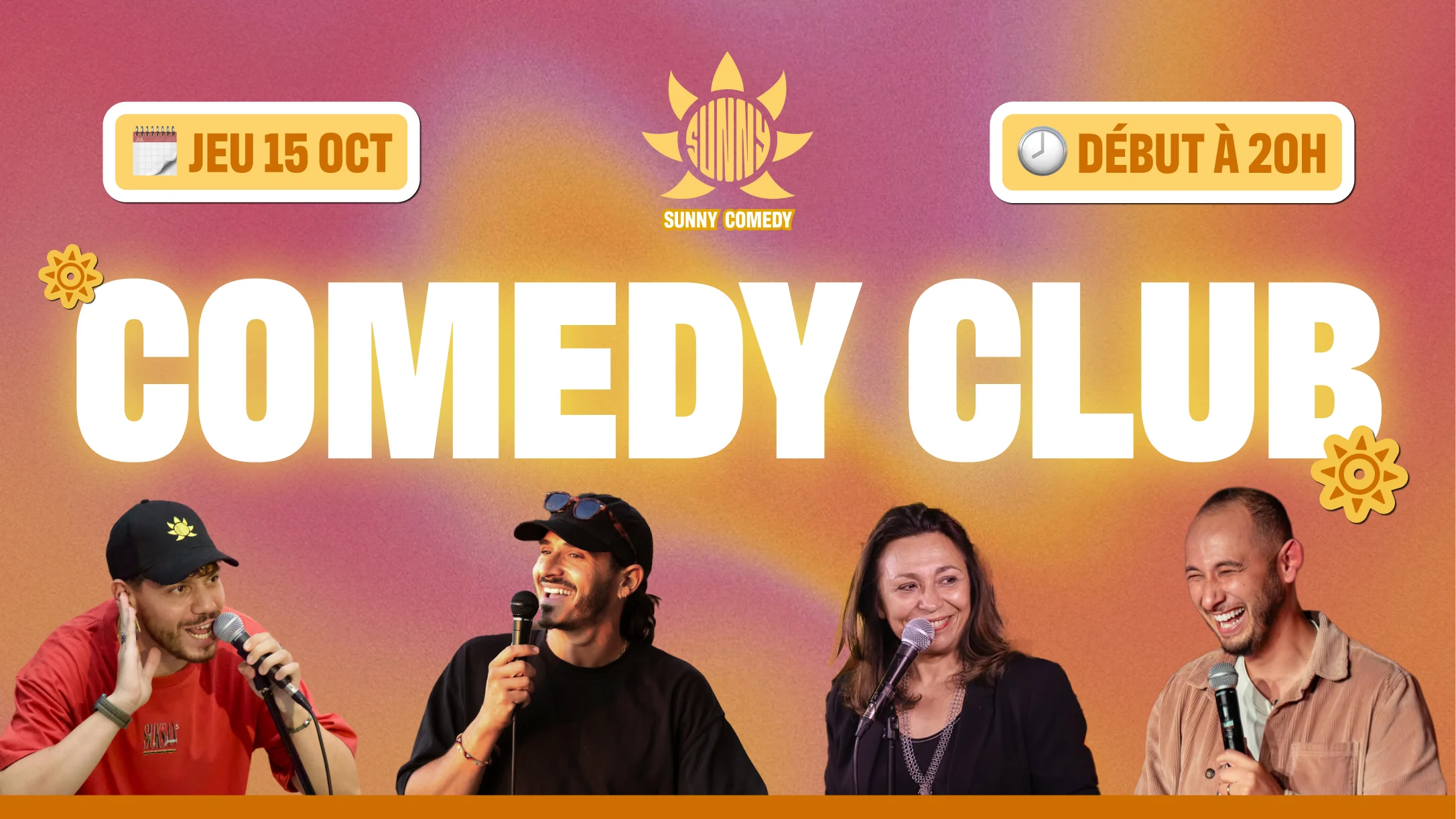 Sunny Comedy Club À The People (Dom, Muriel, Merwan, Micka) Cover