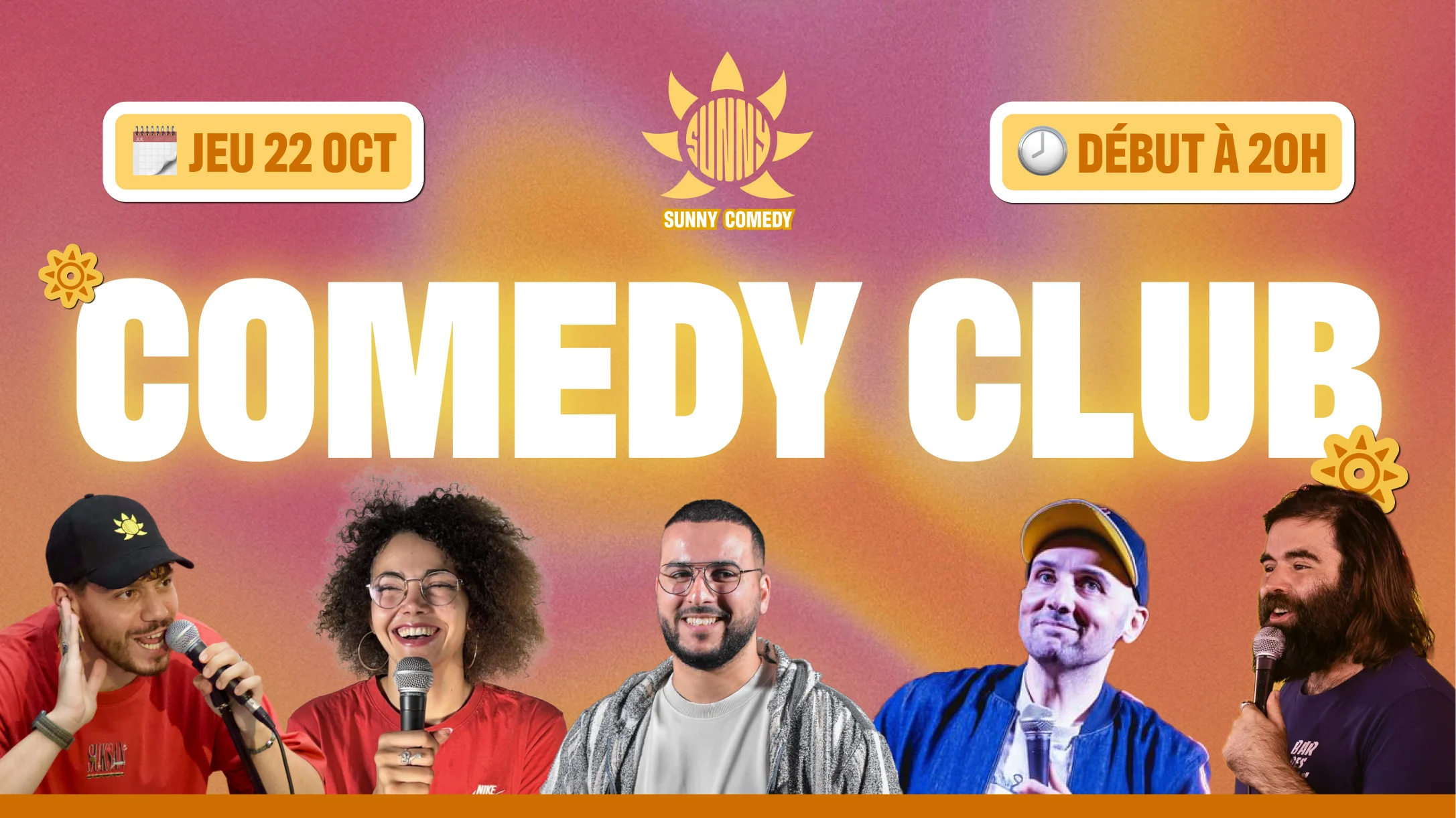 Sunny Comedy Club À The People (Briac, Solane, Miloud...) Cover