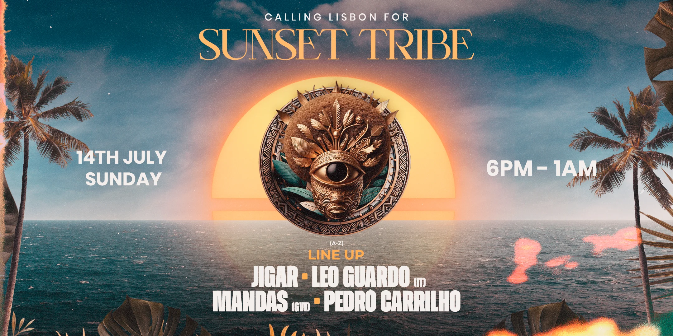 Sunset Tribe Beach Party Cover