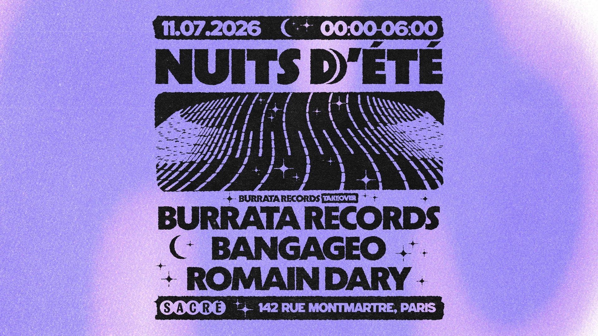 Sacré Présente : Burrata Records Take Over Cover