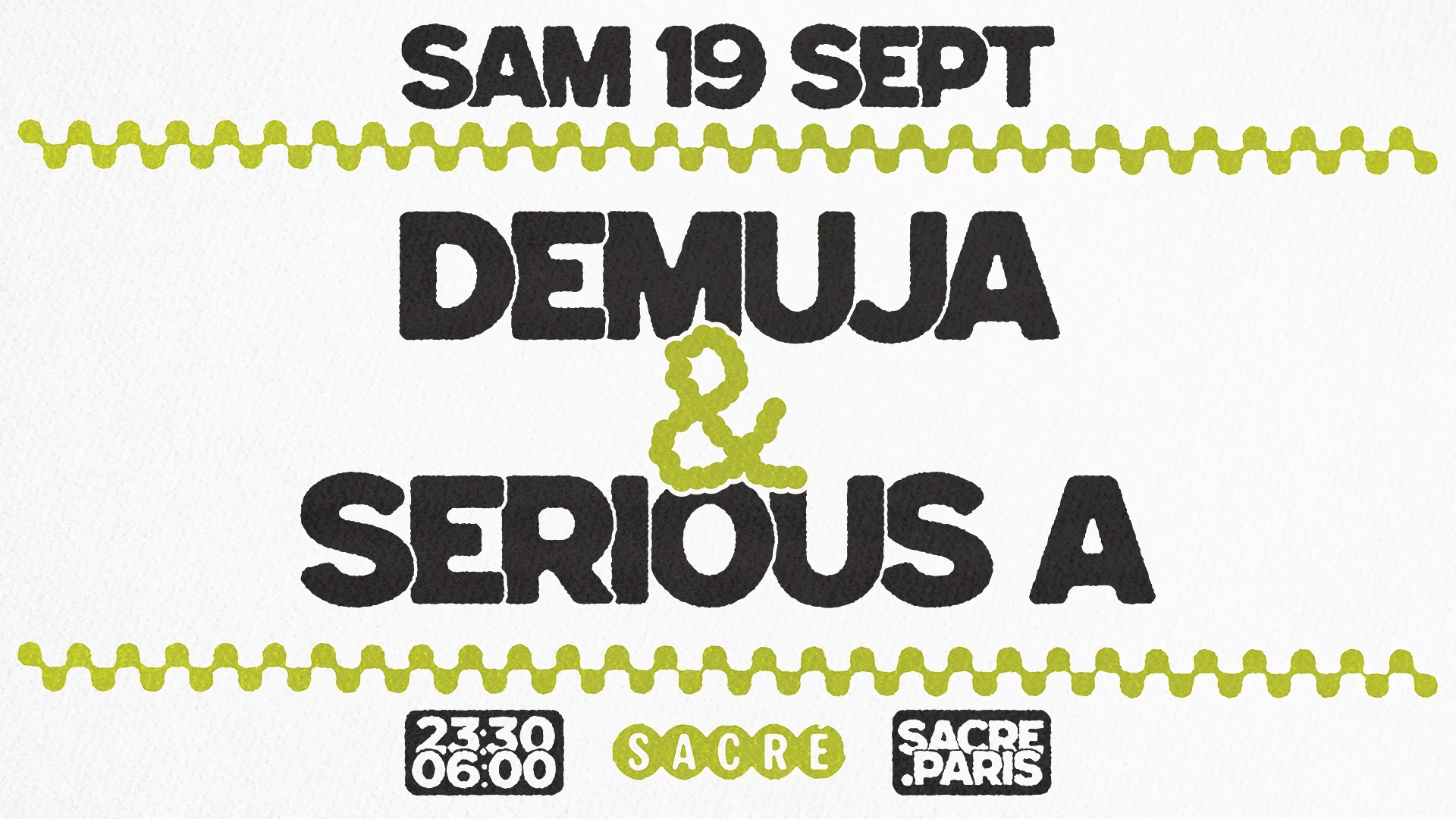 Sacré Présente : Demuja & Serious A Cover