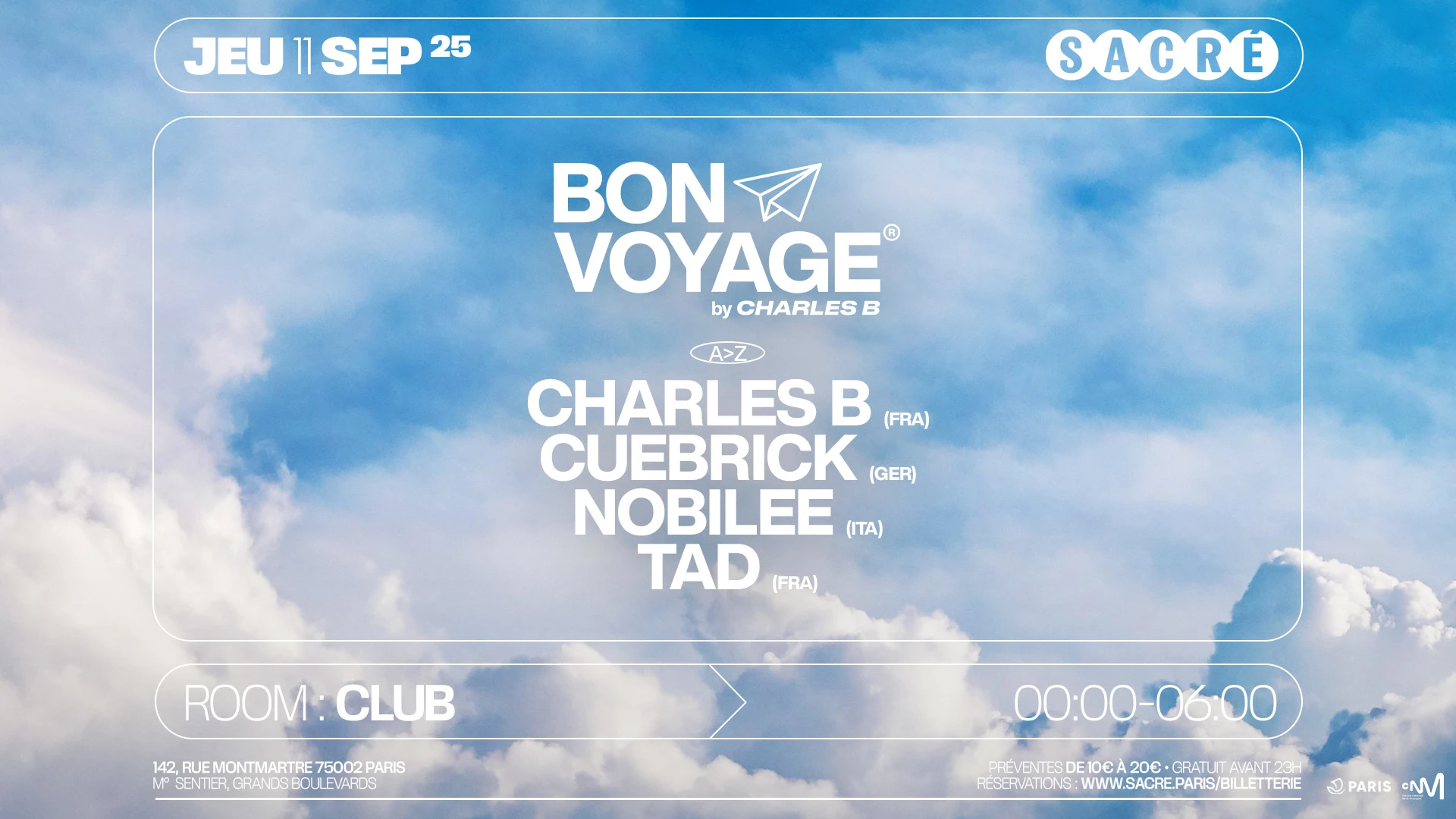 Bon Voyage : Charles B, Cuebrick, Nobilee, Tad Cover