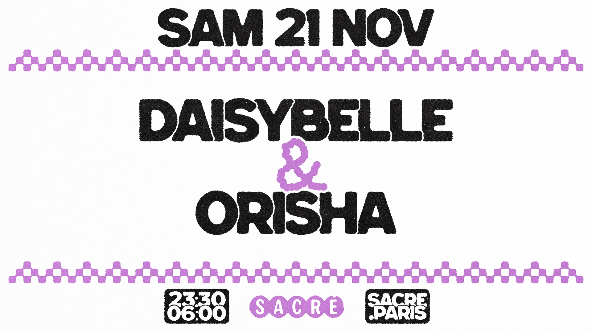 Sacré Présente : Daisybelle & Orisha Cover