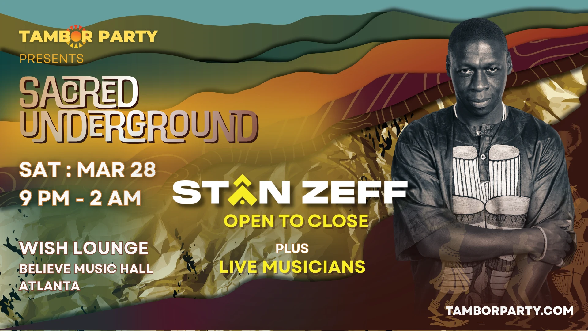 Tambor Party Presents 'sacred Underground' - Mar 28 Cover