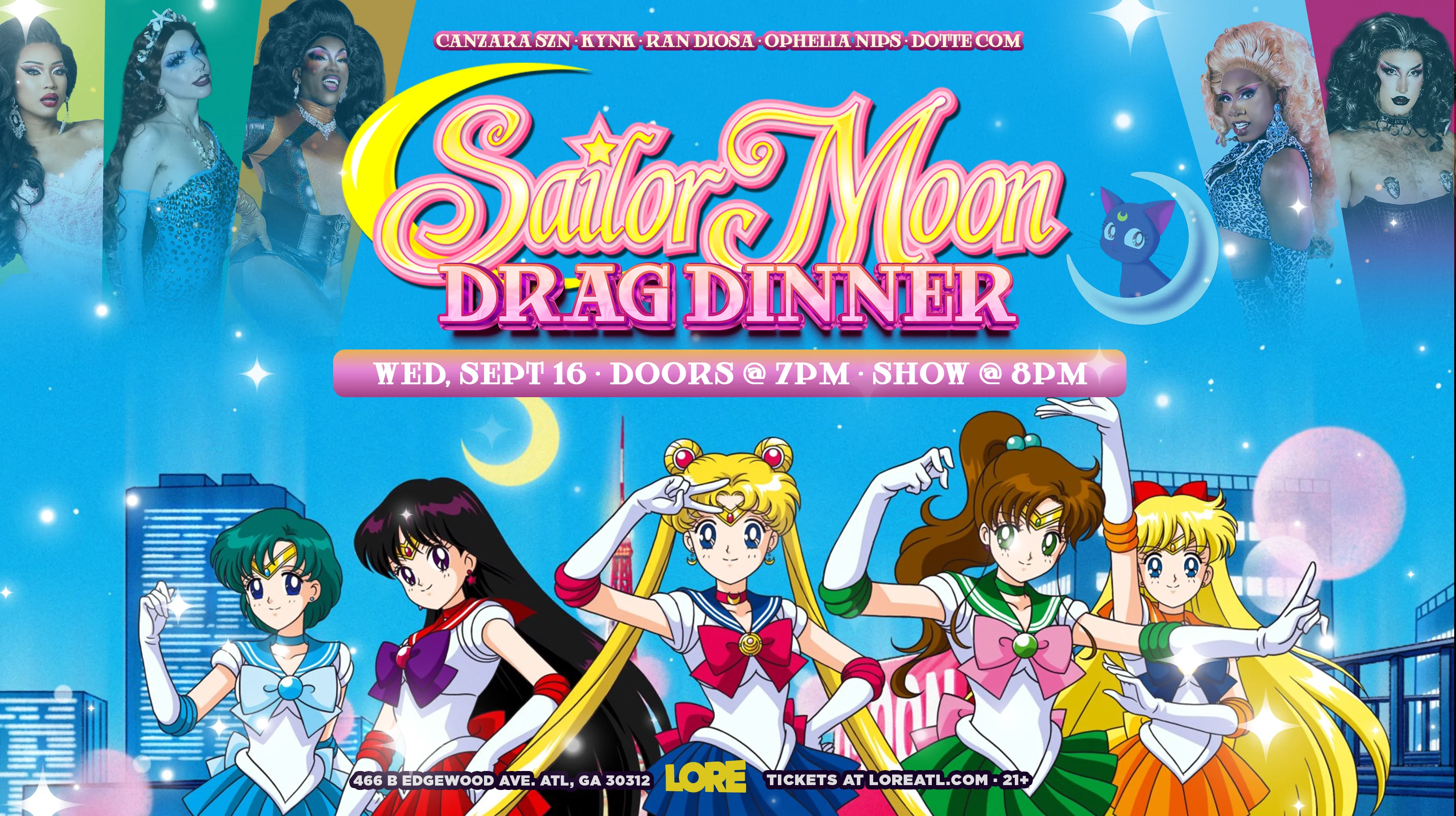Sailor Moon Drag Dinner Cover
