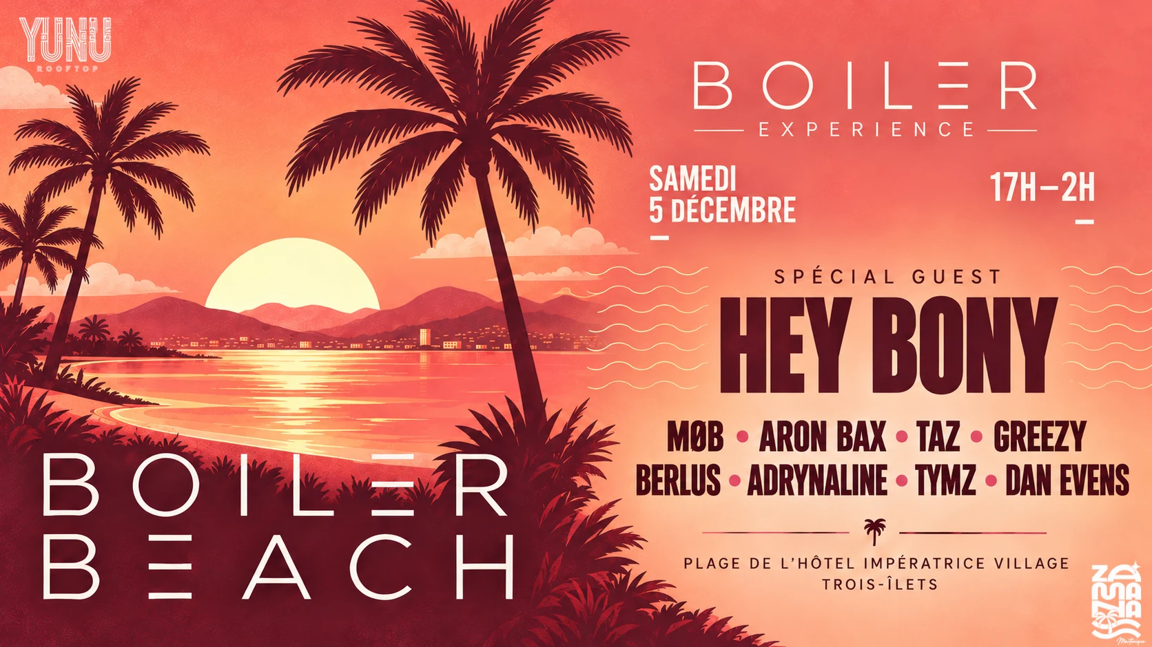Boiler Beach E2 Spécial Guest Hey Bony At Trois-Ilets Cover