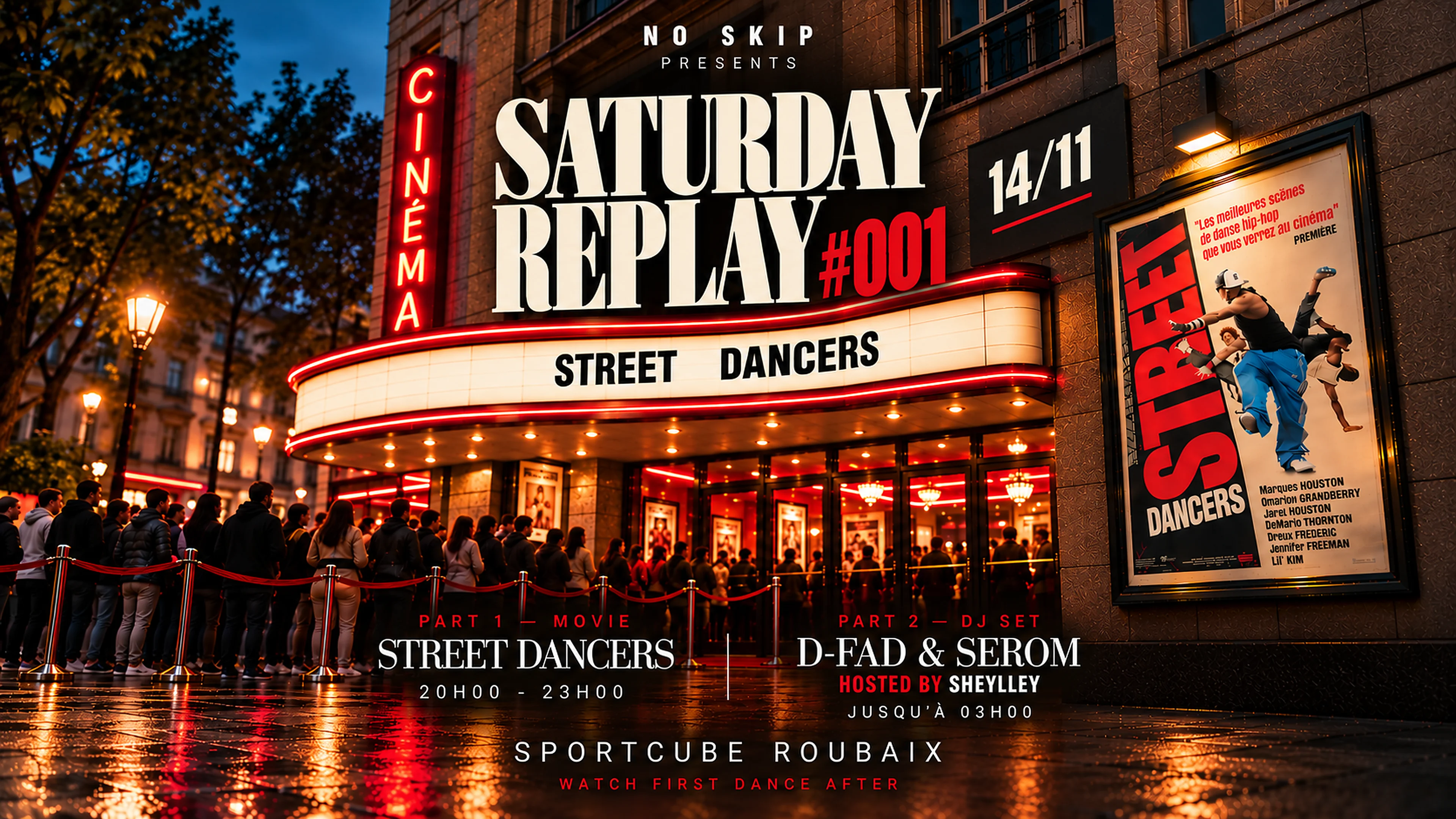 No Skip Presents Saturday Replay #001 - Street Dancers Cover