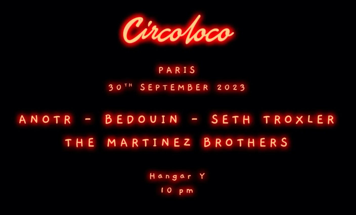 Circoloco Paris 2023 - Hangary Cover