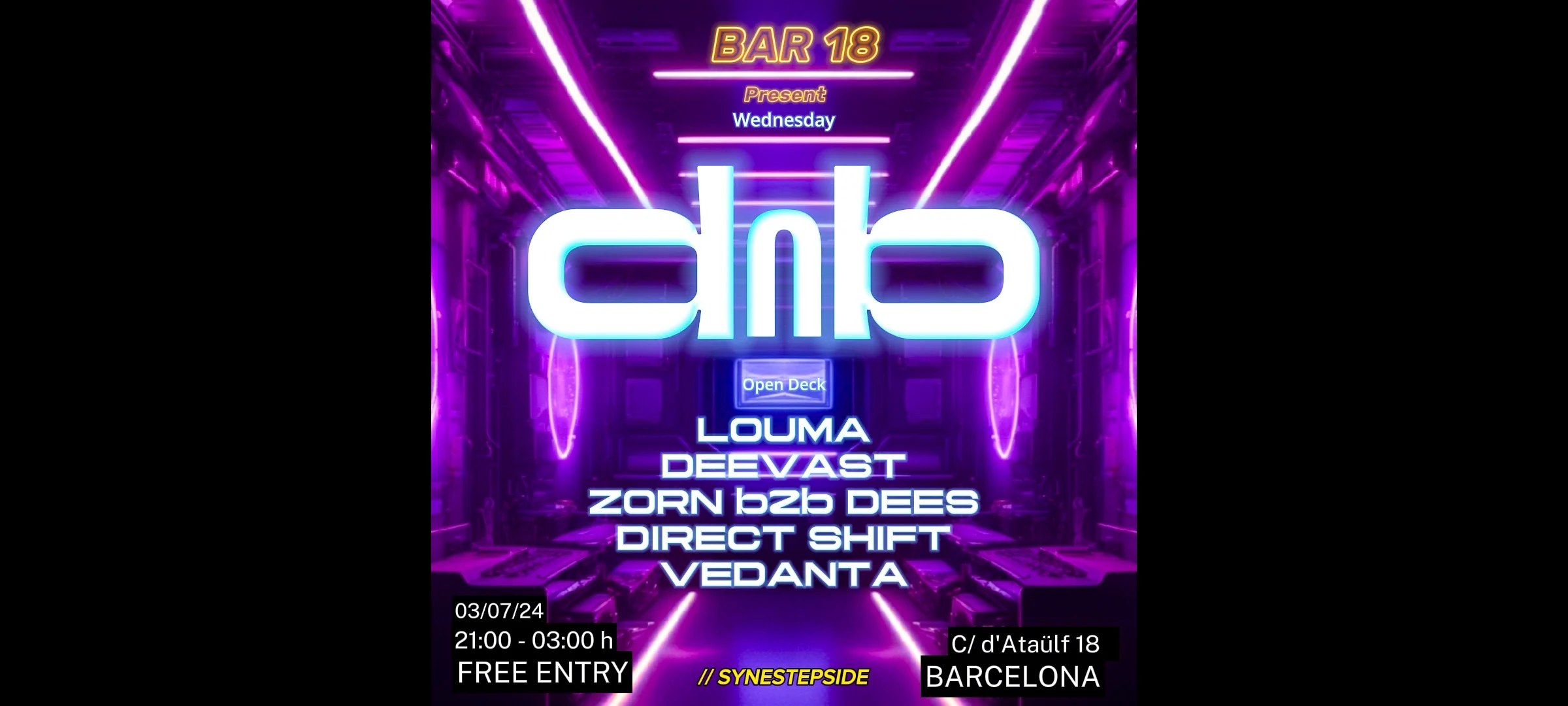 Free Entry - Drum & Bass - Wednesday Cover