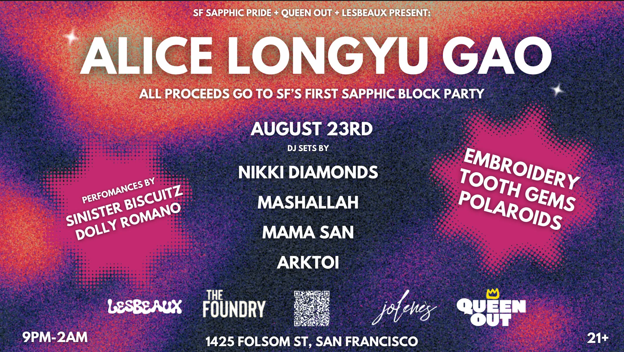 Sf Sapphic Pride Presents: Alice Longyu Gao Cover