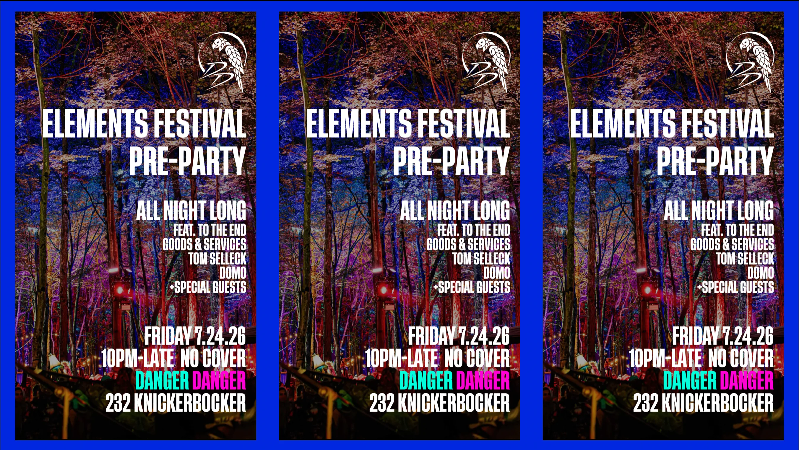 Elements Festival Pre-Party - All Night Long (Free W/ Rsvp) Cover
