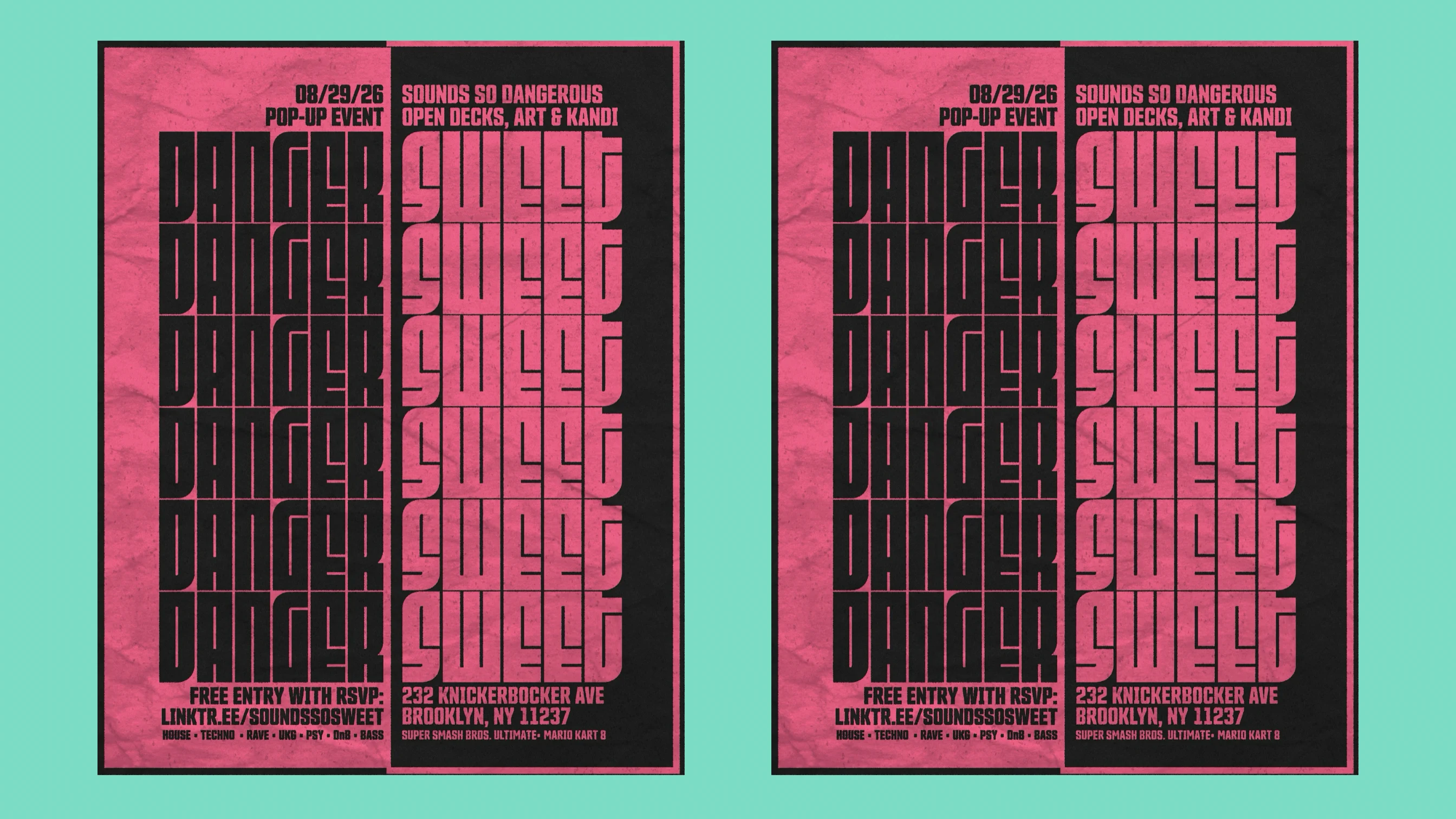 Sounds So Dangerous Open Decks + Art + Arcade Pop-Up Cover