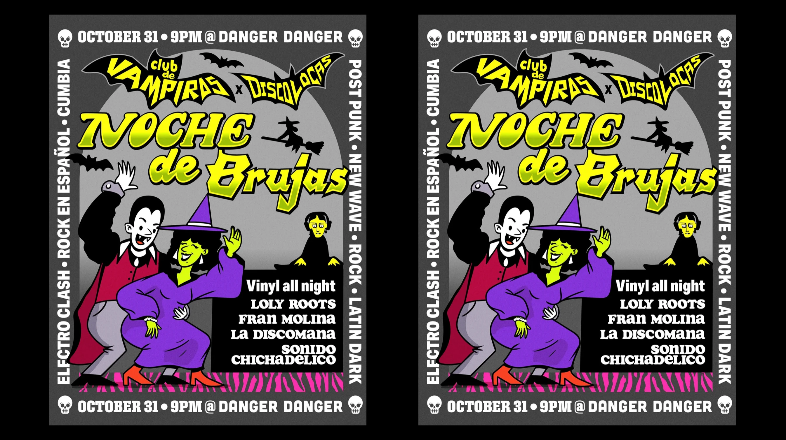 Club De Vampiros X Discolocas Halloween Party Cover
