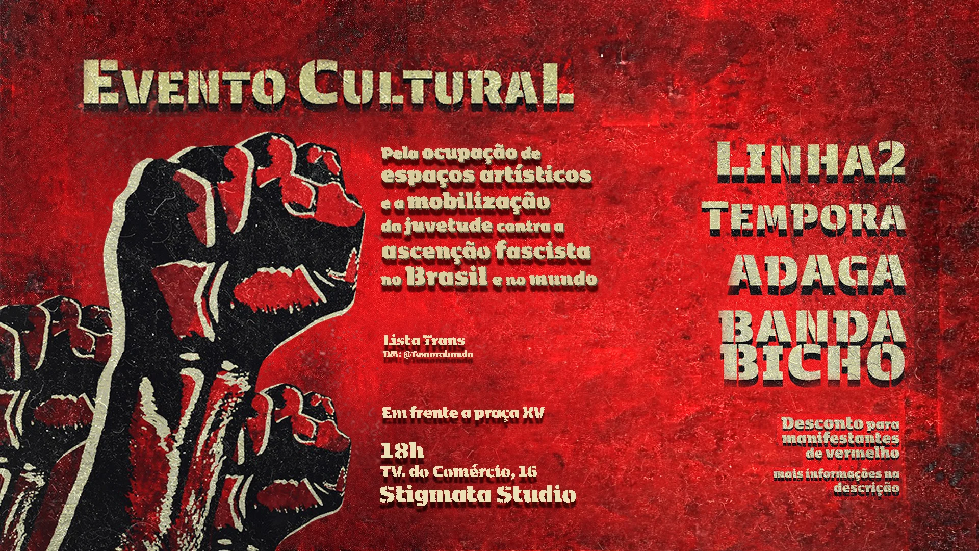 Linha2, Tempora, Adaga & Banda Bicho No Stigmata Studio Cover