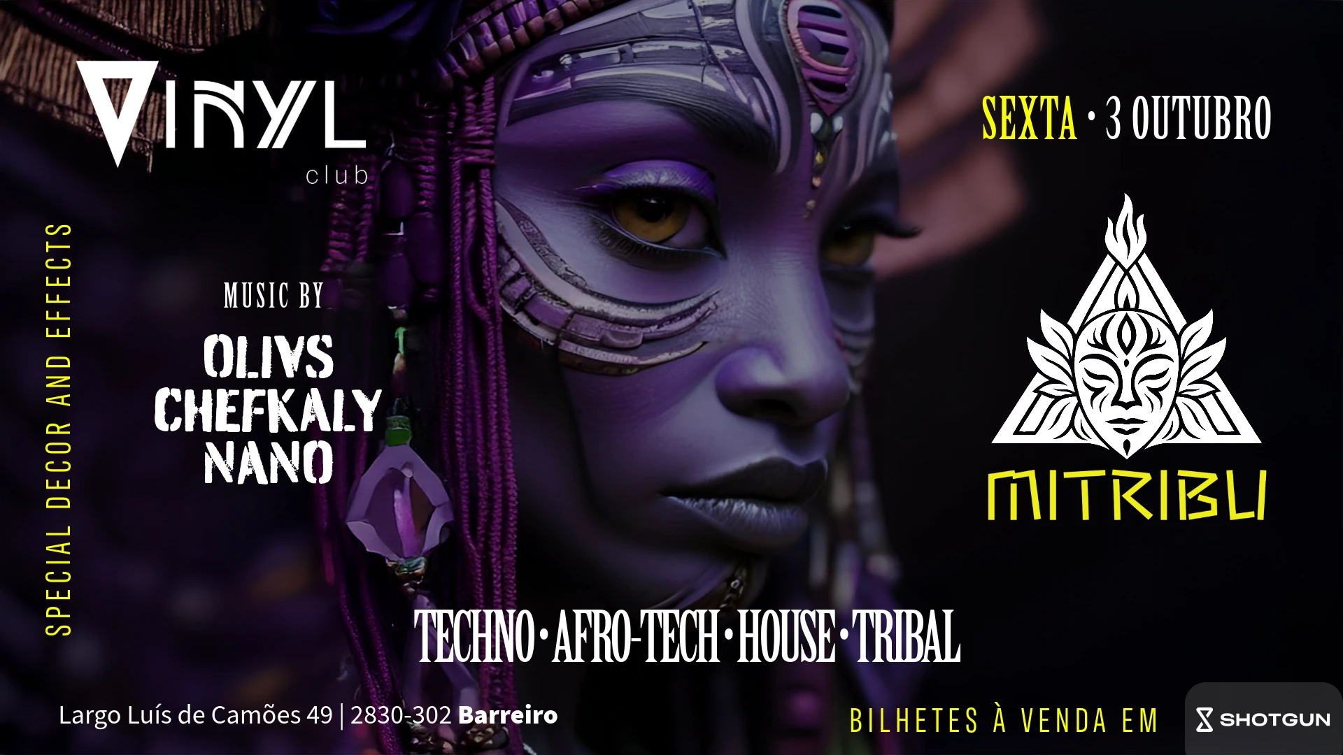 Mitribu • Tribal Essence @ Vinyl Club (Barreiro) Cover