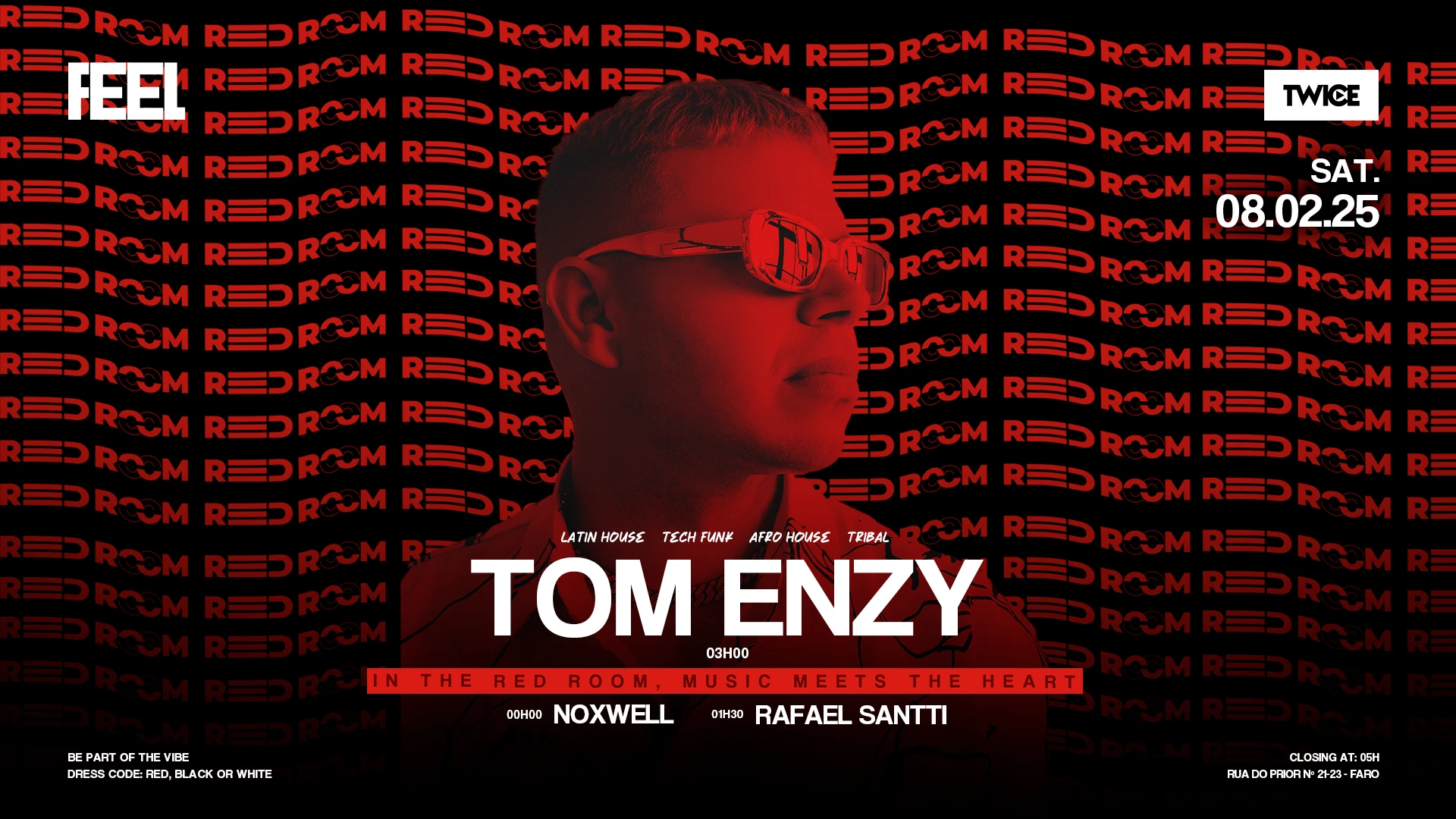 Tom Enzy - Red Room @ Twice Disco Faro Cover