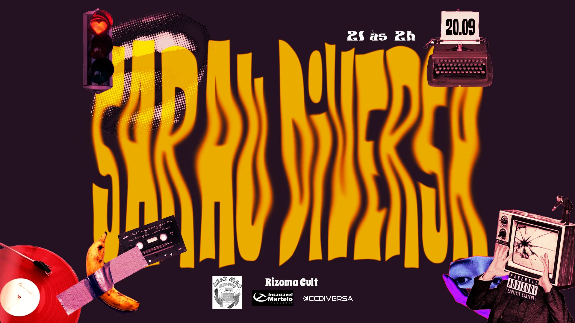 Sarau Da Diversa + Dj Bota & Dj Cavalcanti Cover