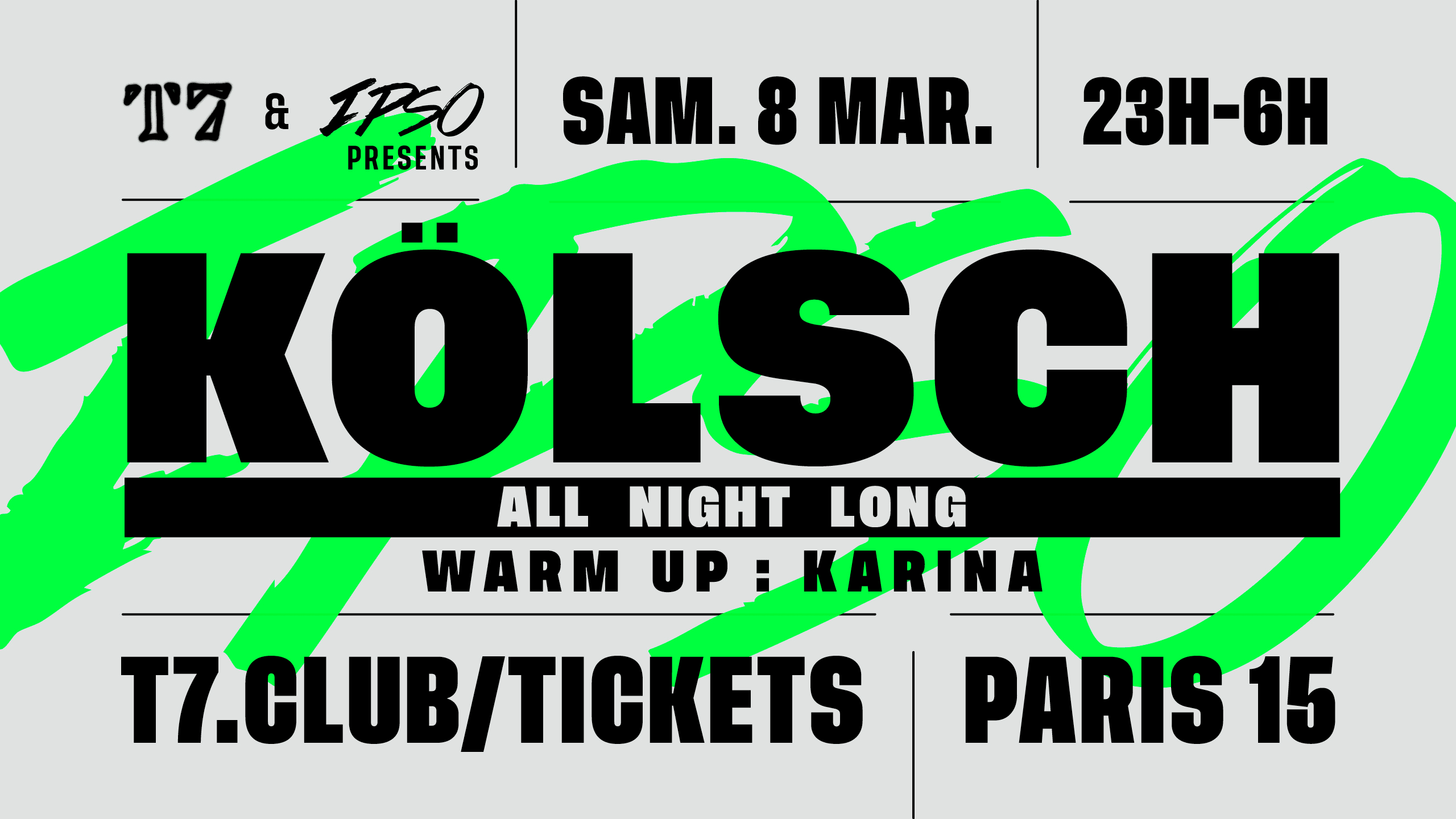 T7 X Ipso Night : Kölsch All Night Long Cover